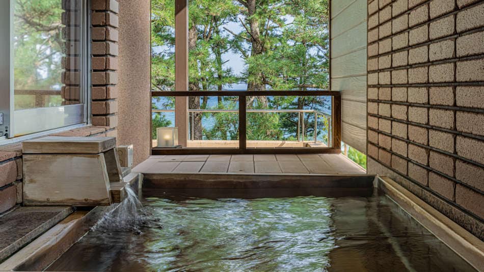 Japanese-style modern room [Shione 301] open-air bath