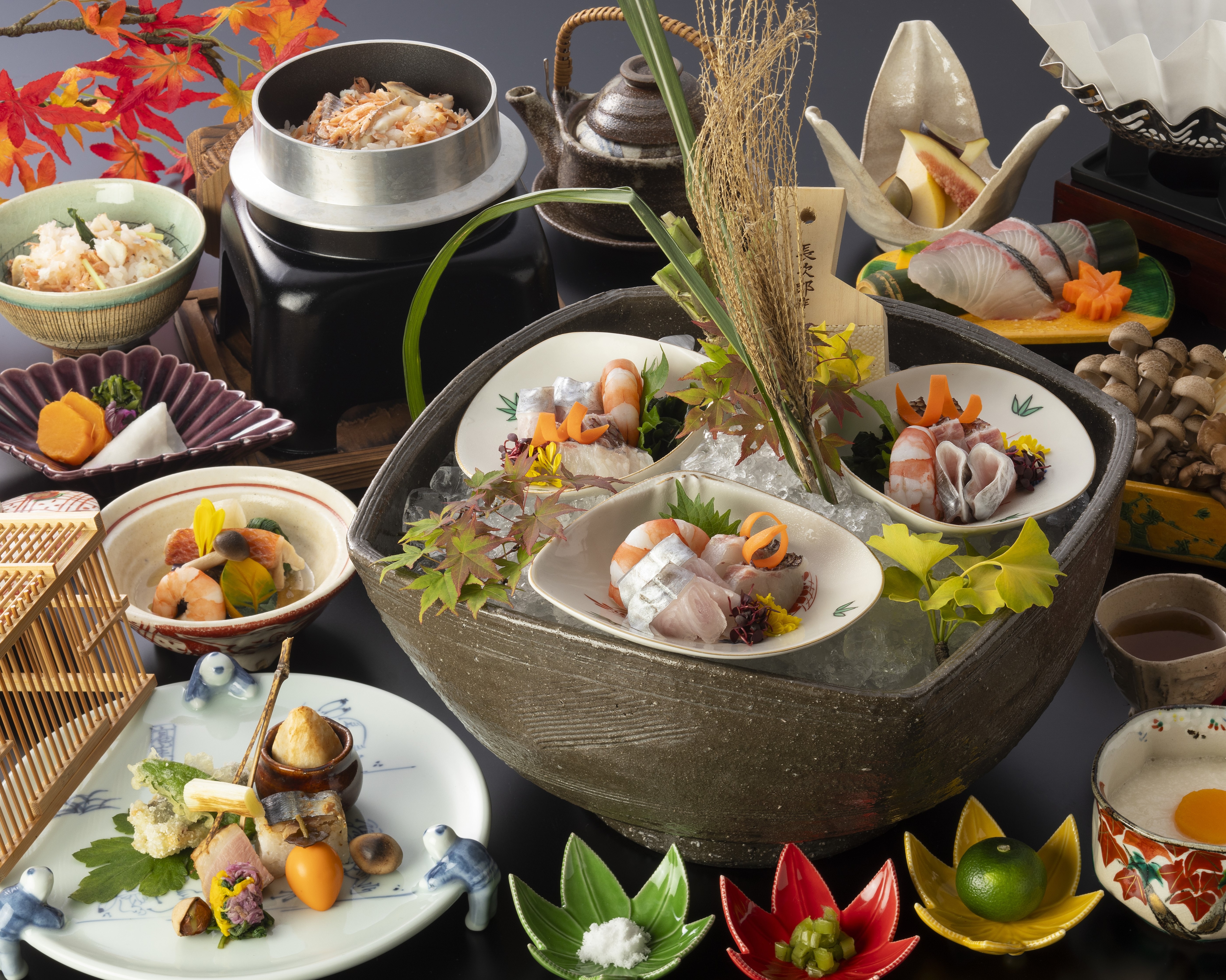Bữa ăn Kaiseki mùa thu (Ví dụ)