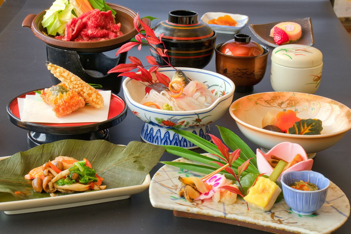 [Dinner example] Japanese meal with a focus on locally produced ingredients