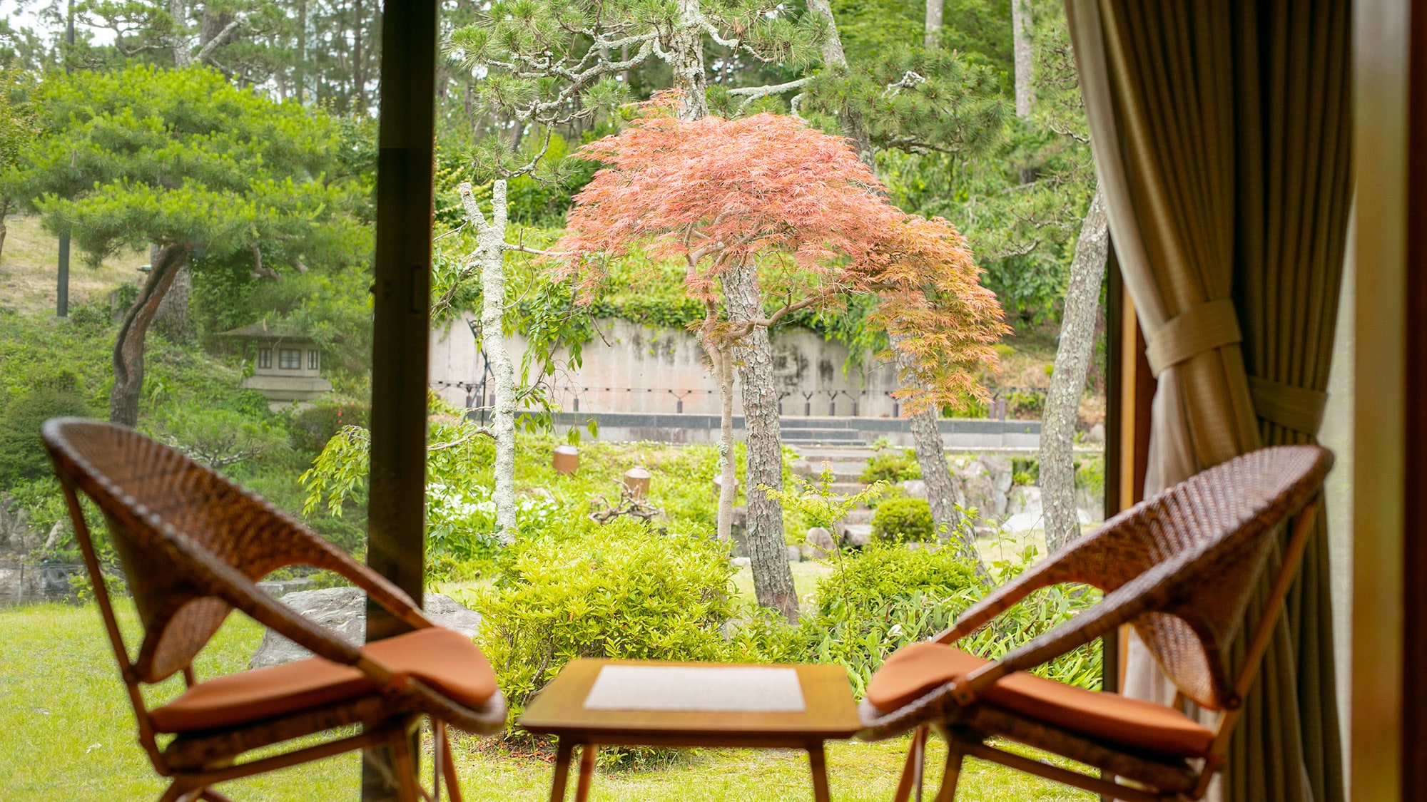 * [Kamar tamu: Ya stay image] Bagaimana kalau istirahat dengan teh atau kopi sambil melihat taman yang bangga?