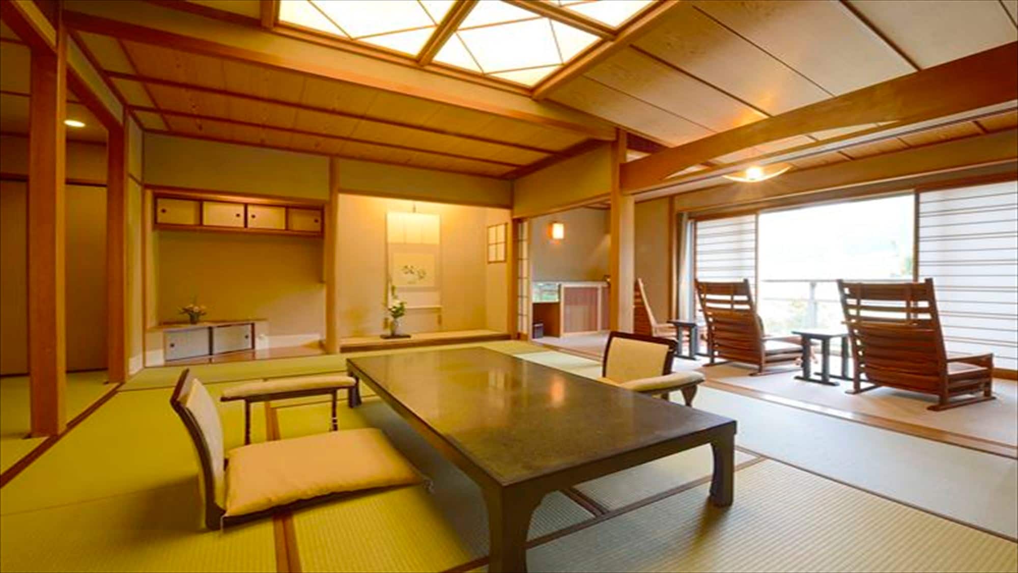 Japanese-style room with open-air bath