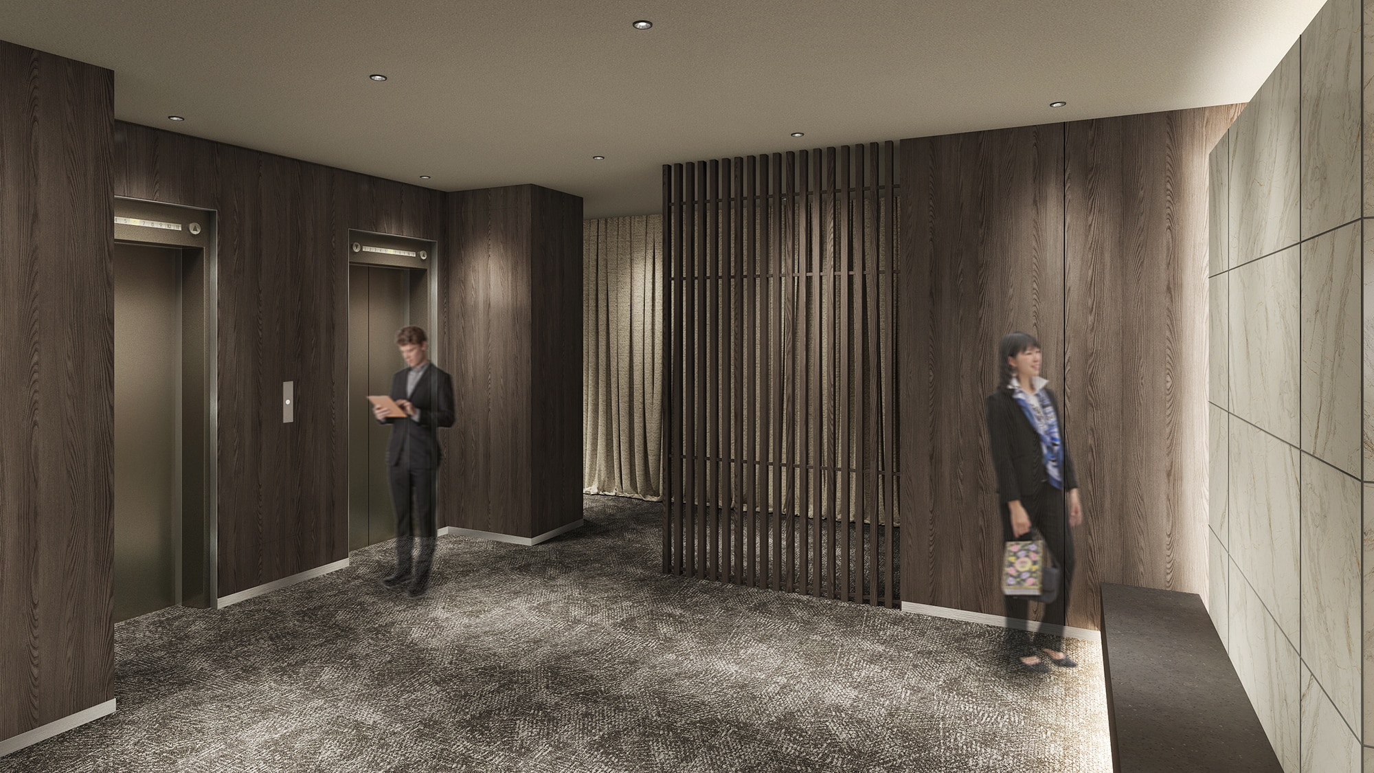 Elevator hall and common areas (image)