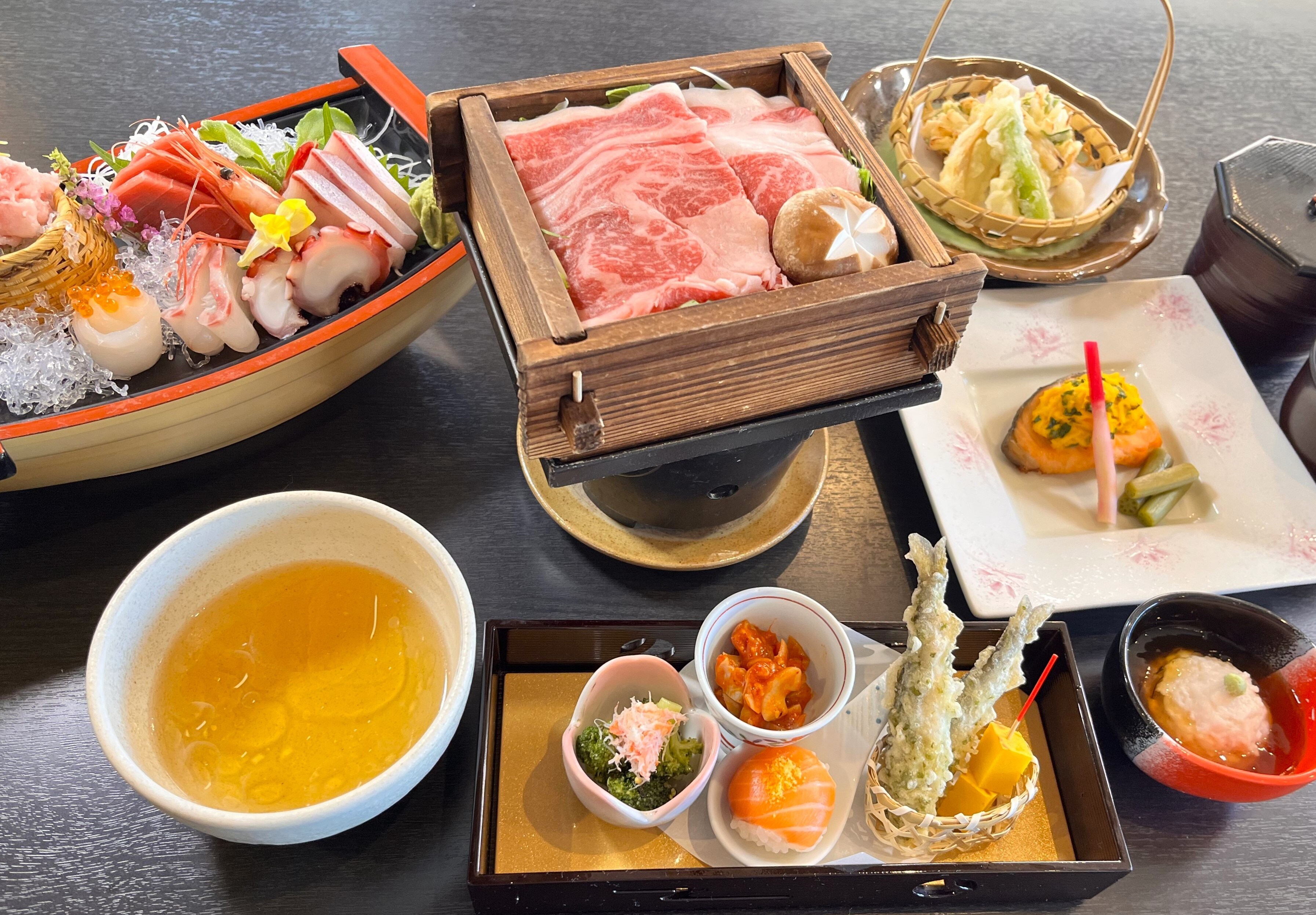 Steamed Japanese beef