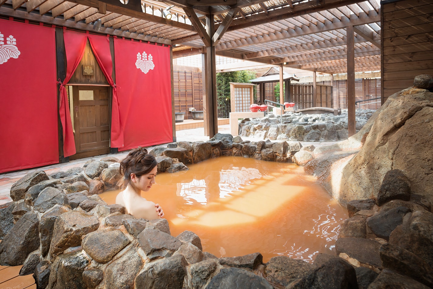 Open-air bath (Taiko-no-Yu open-air bath)
