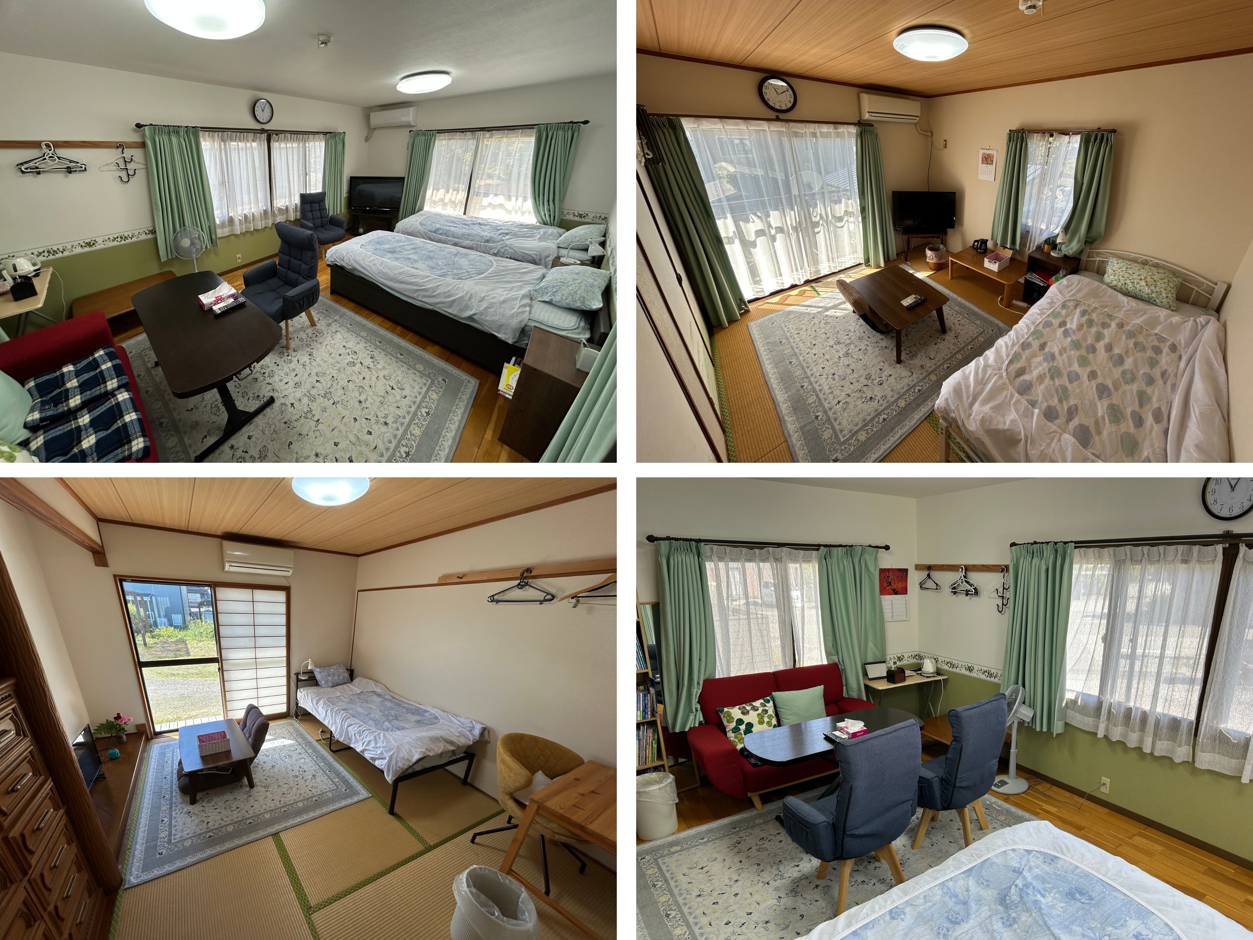 ห้องพักสไตล์ตะวันตกและห้องพักสไตล์ญี่ปุ่น (ชั้น 1 และชั้น 2)