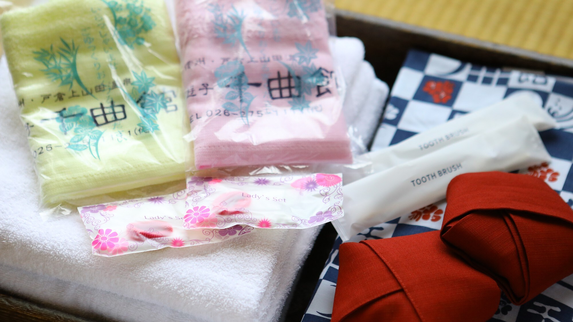 ◇Yukata and tanzen are provided as indoor wear.