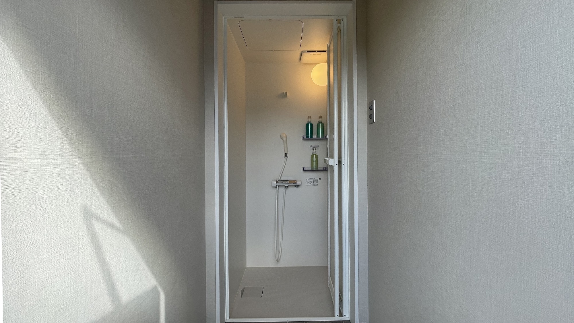 Inside the shower