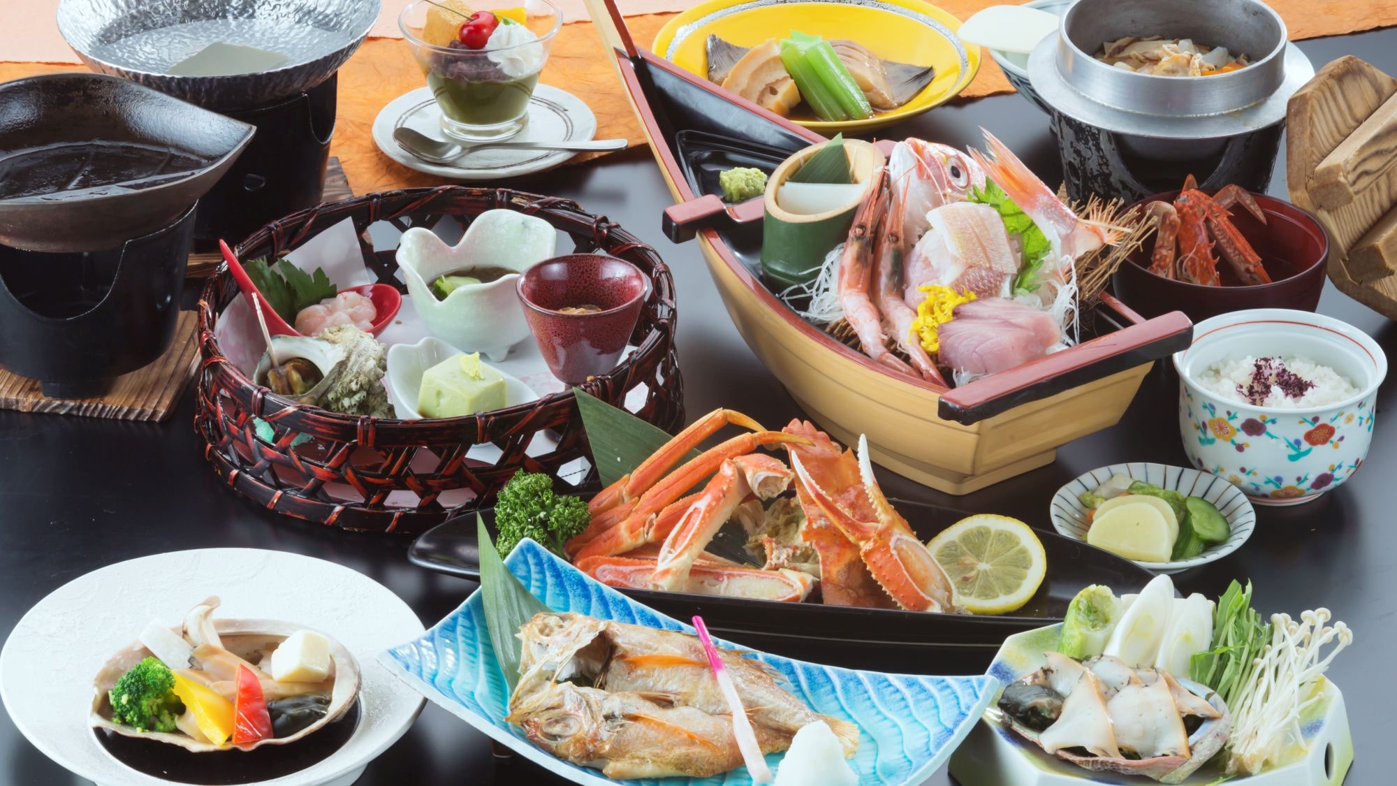 [Niigata's Tastes: Luxury Plan with Blackthroat Seaperch and Abalone] ★A selection of exquisite dishes packed with the flavors that Niigata is proud of.