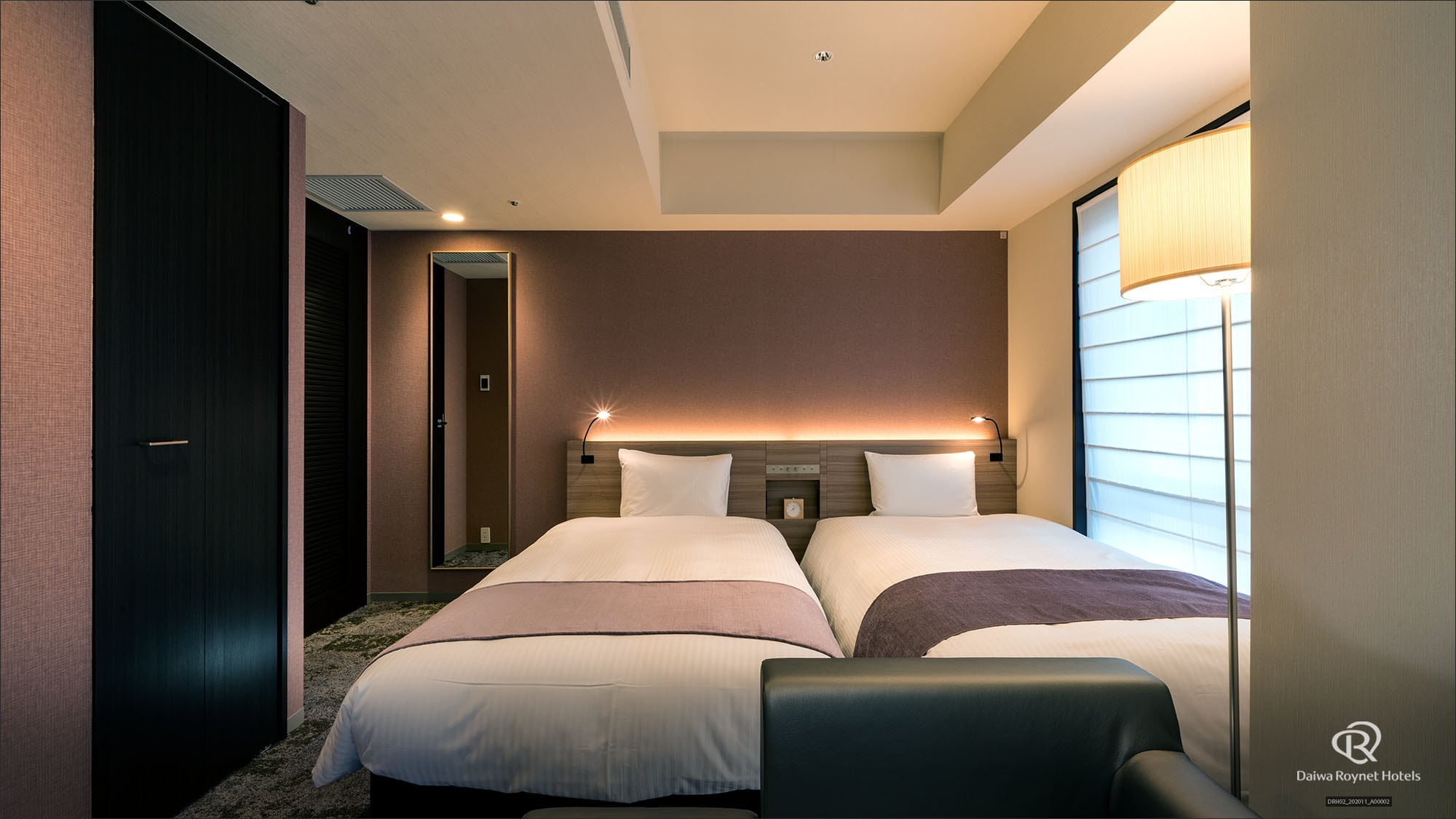 Twin room 23㎡, bed width 110cm x 2