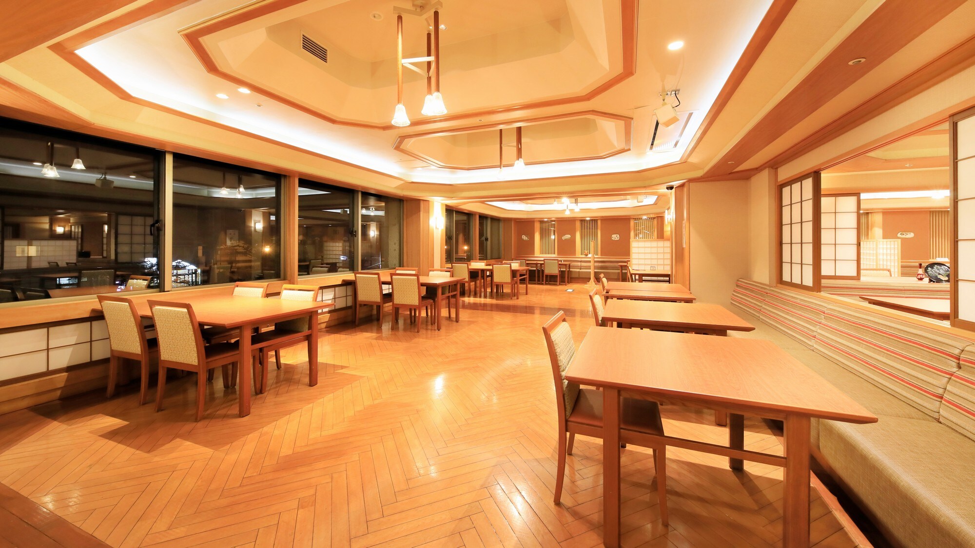 Dining venue: Japanese Dining Fuyou, with its large windows and open atmosphere
