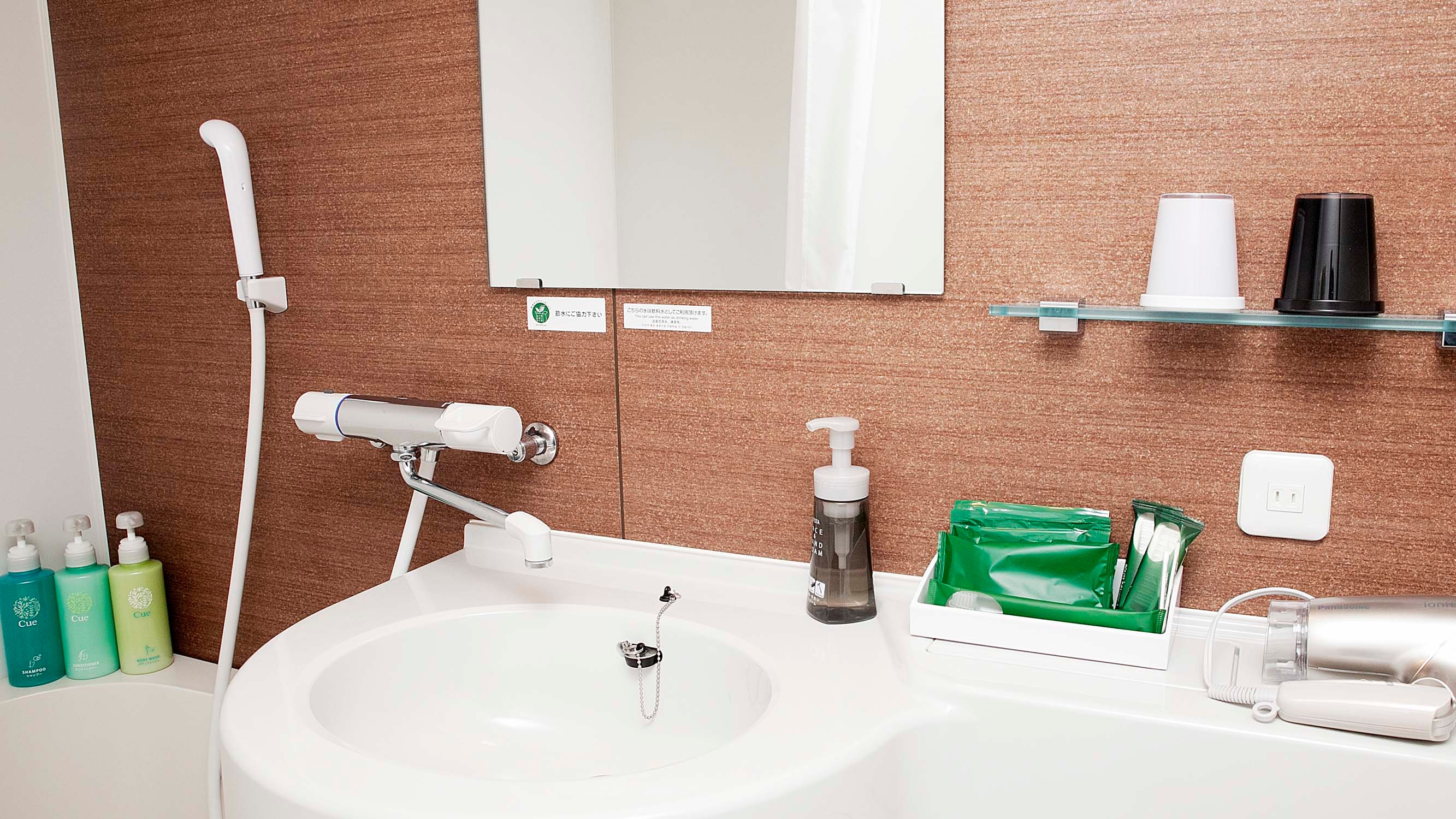 Unit bathroom (common to all rooms)