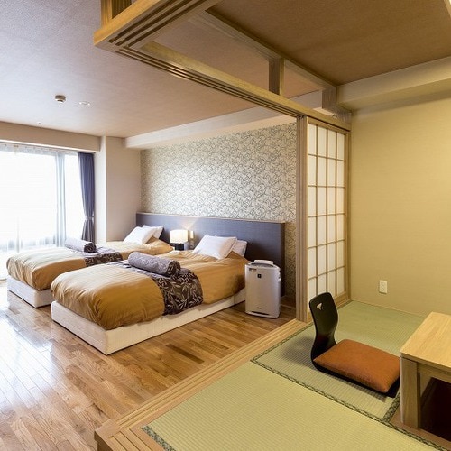 [Mulan/Kanji/Kara]: Twin room + 4.5 tatami Japanese-style room