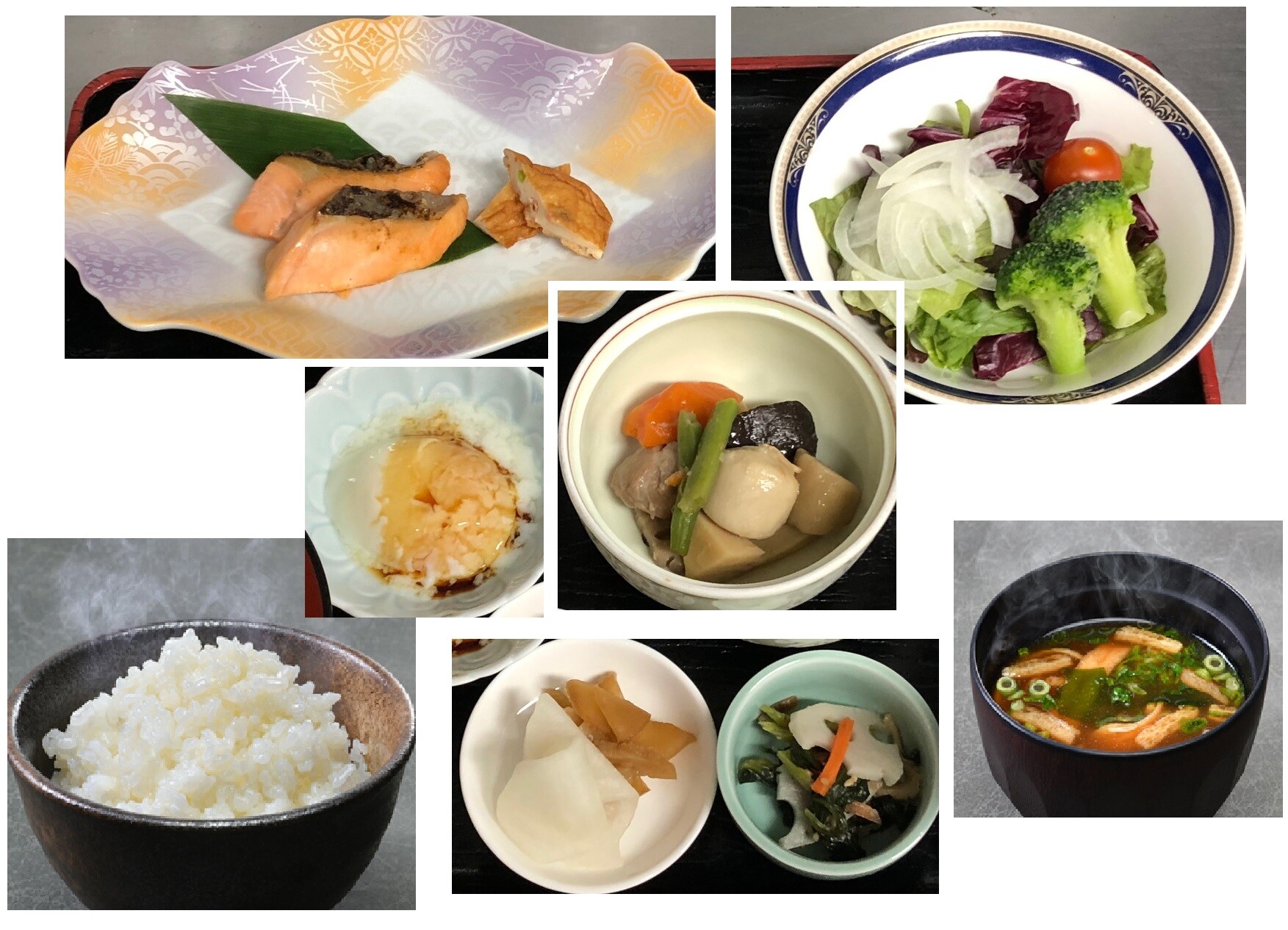 An example of a Japanese set meal