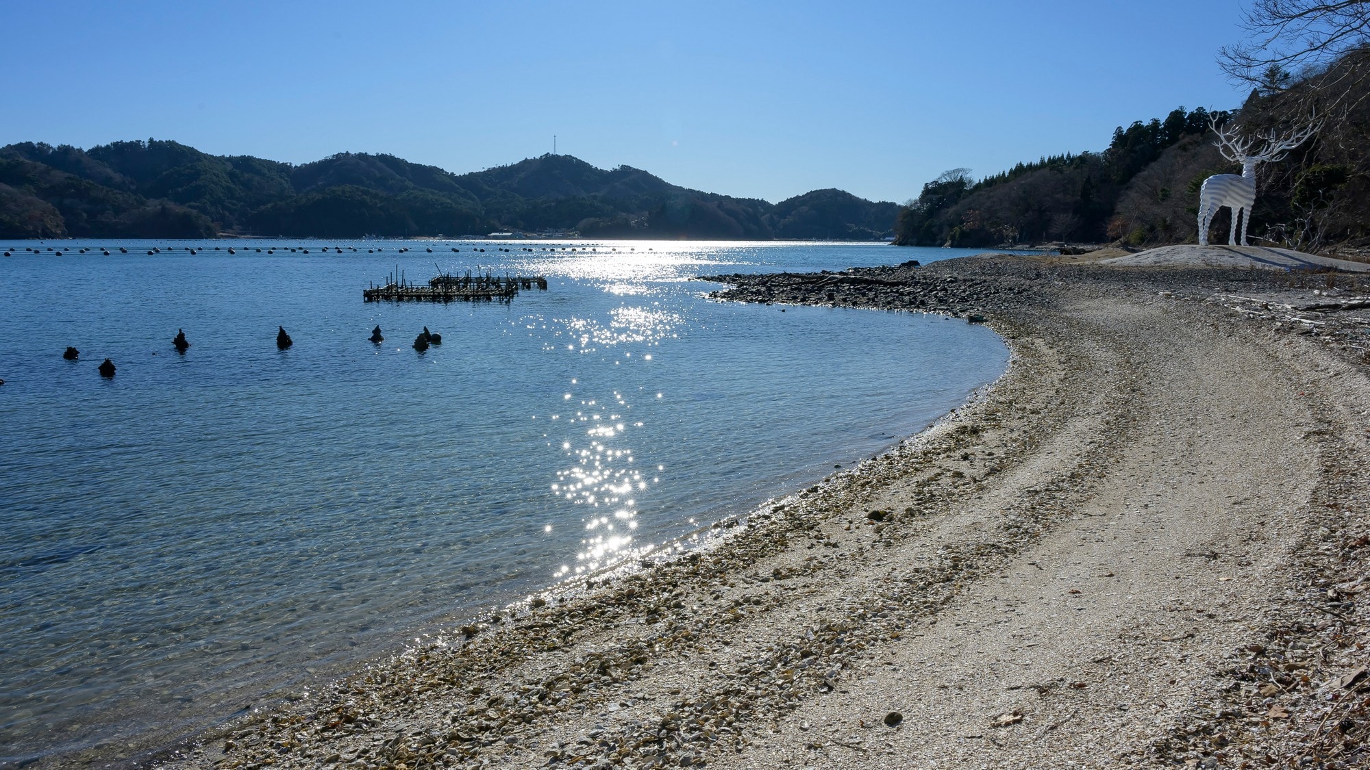 ☆The sparkling sea of Onagawa. We recommend island hopping, diving, and fishing on a boat.