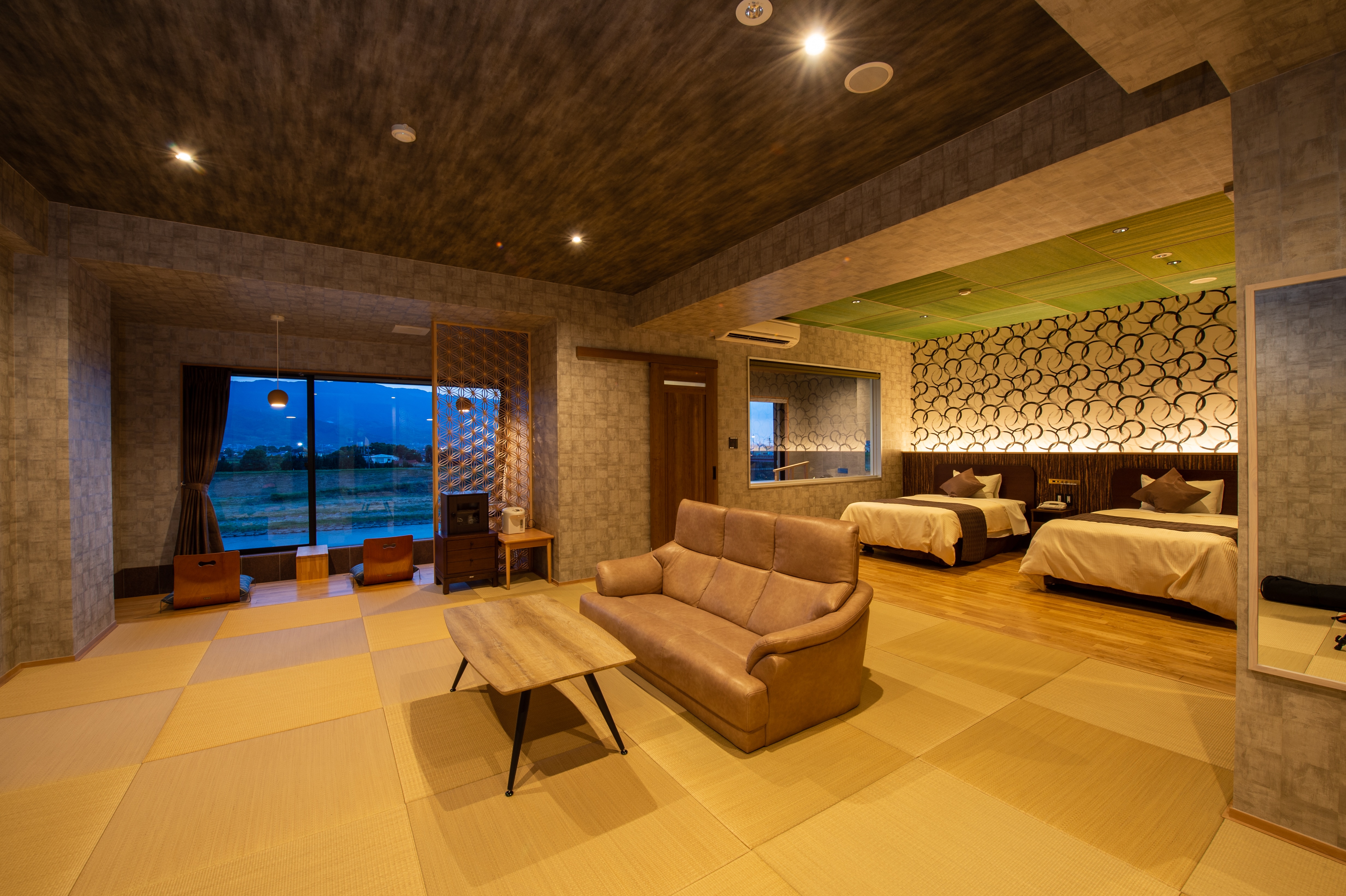 An example of a river view suite