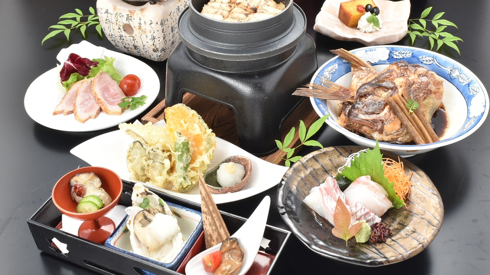 如果你想吃宮島和廣島的特產☆平清盛懷石料理☆※烹飪示例