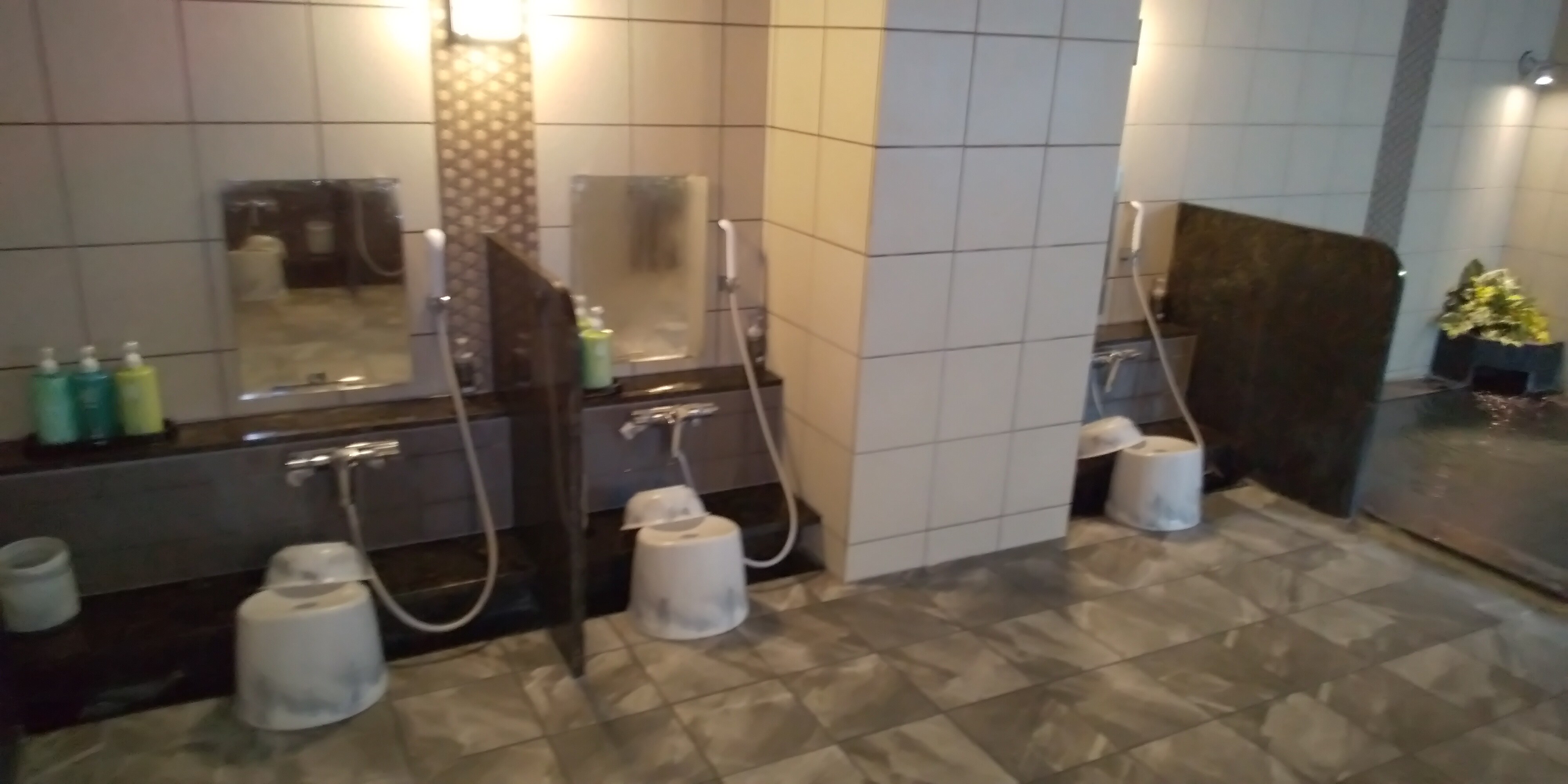 Women's large bath washing area