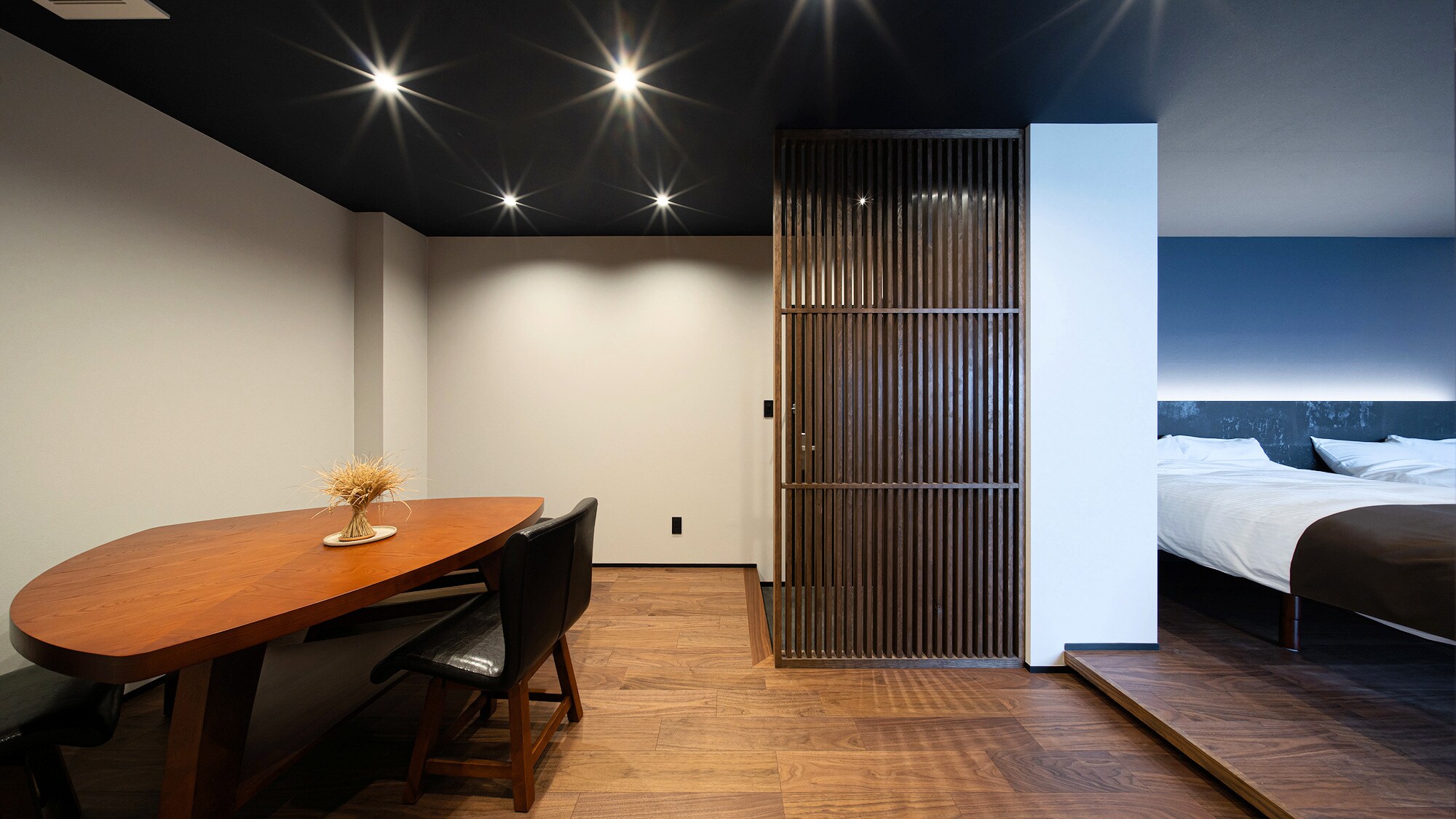 [Room] Non-smoking / Special Japanese-Western room with semi-open-air bath, twin / Capacity 1-4 people