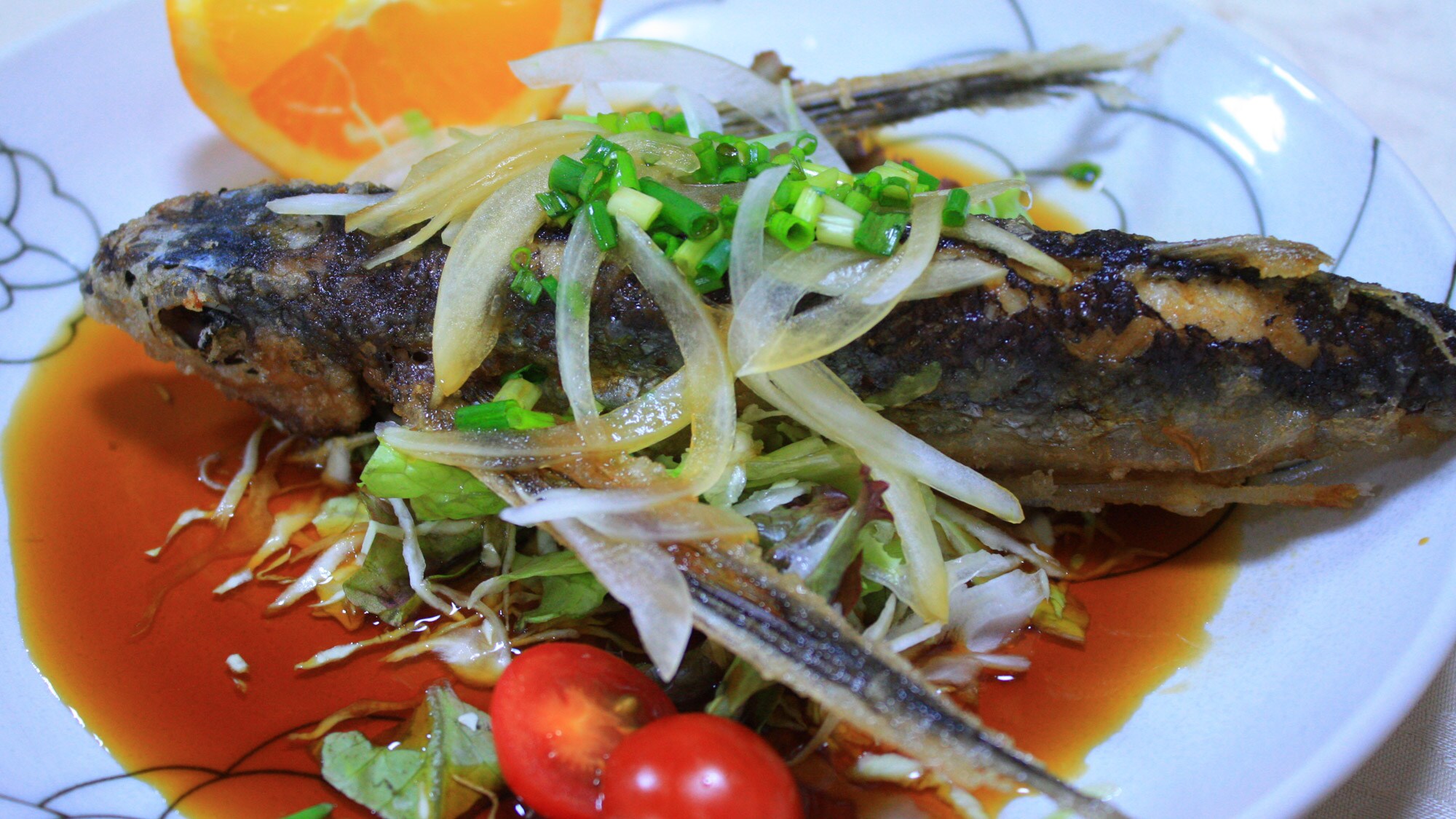 *[Dinner example] Flying fish carpaccio style. Refreshing and very popular!