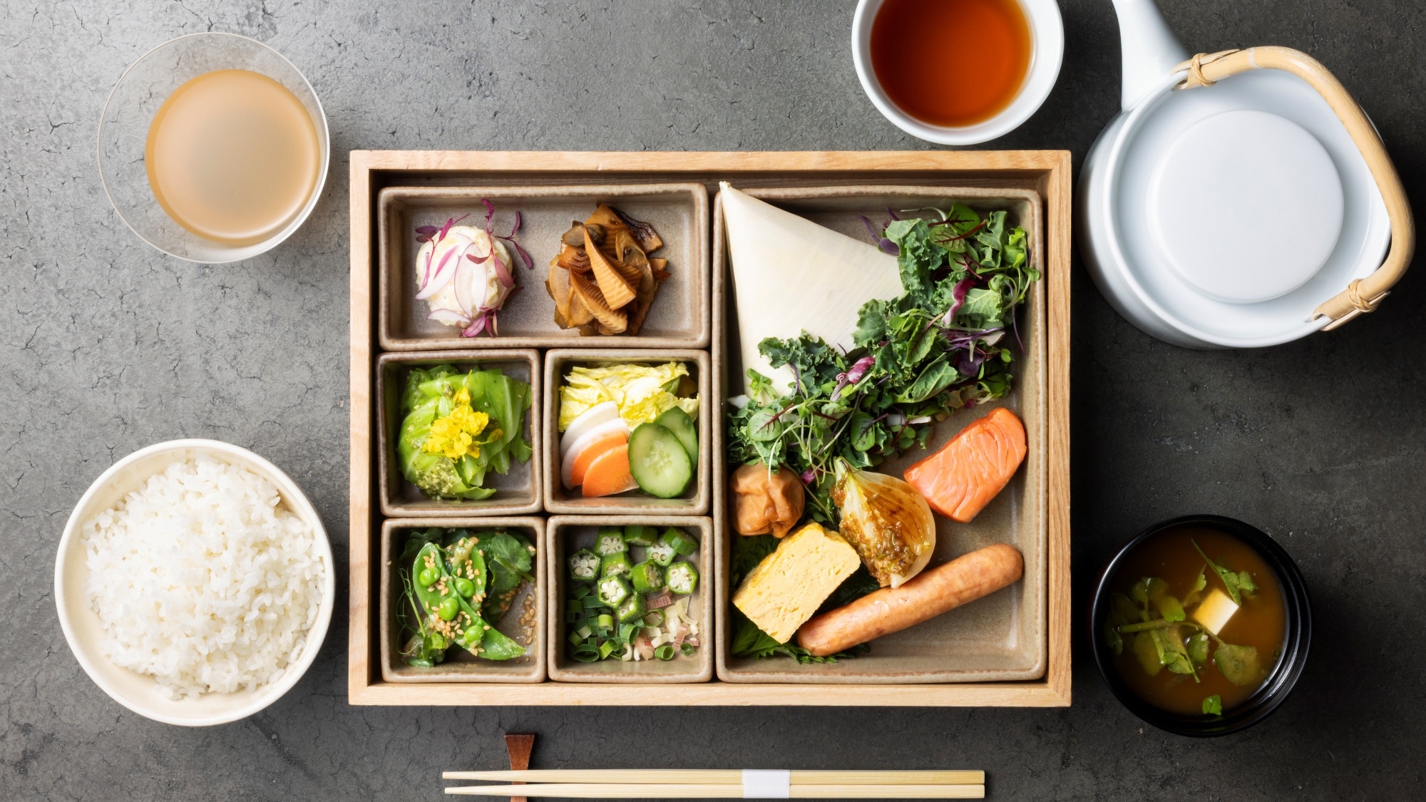 [the LOUNGE] "Joushu Gohan" - A heartwarming morning that begins with the bounty of Maebashi, Gunma.