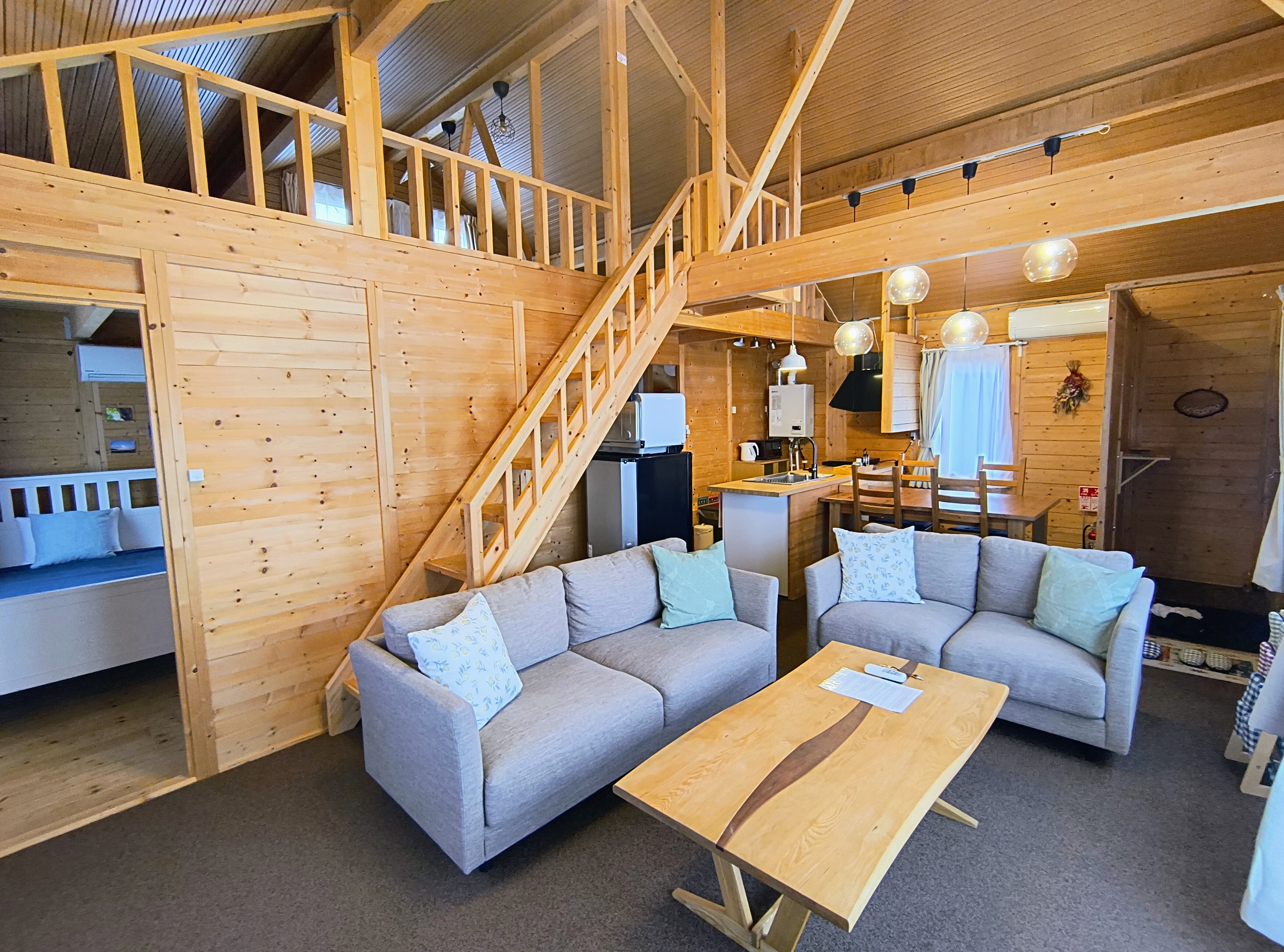 Inside the cottage