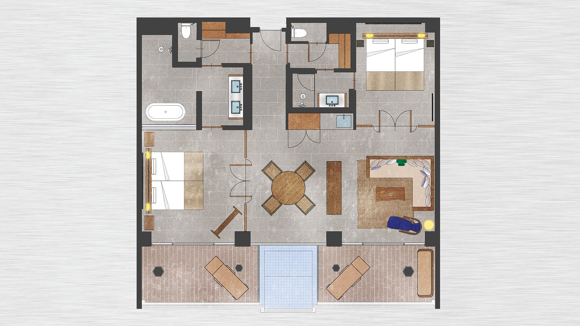 Suite Panorama Pemandangan Laut