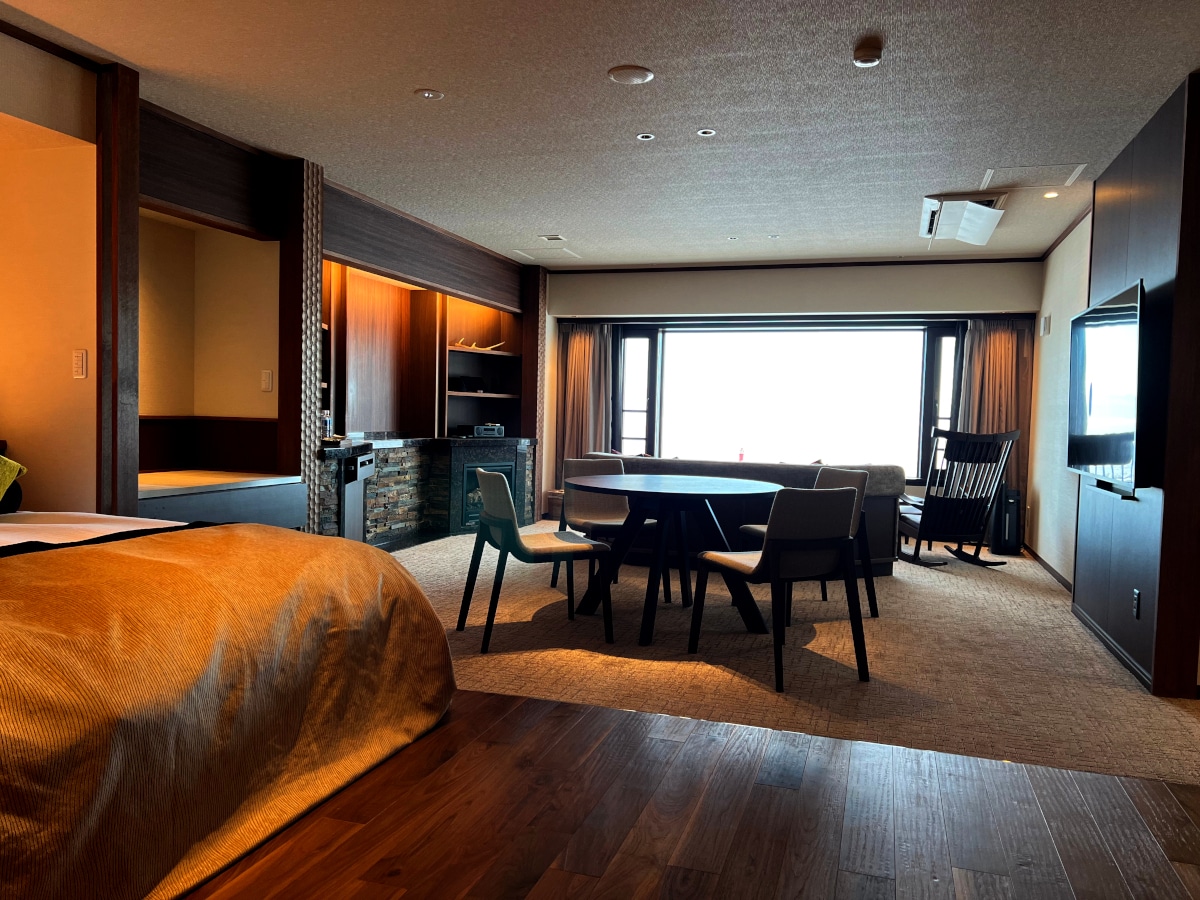 [Guest room] An example of a spa suite with a sauna at the Okhotsk Club