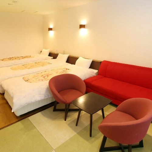 Kamar tamu dengan pemandian udara terbuka Kamar modern Jepang gedung C