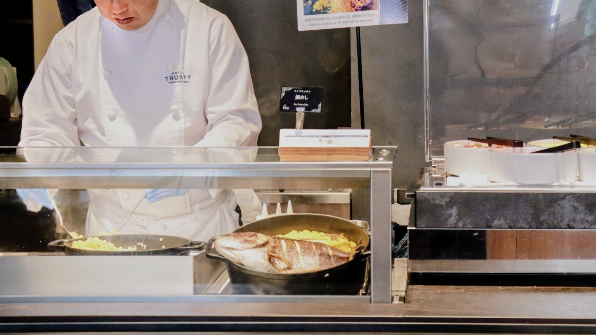 An immersive live kitchen experience