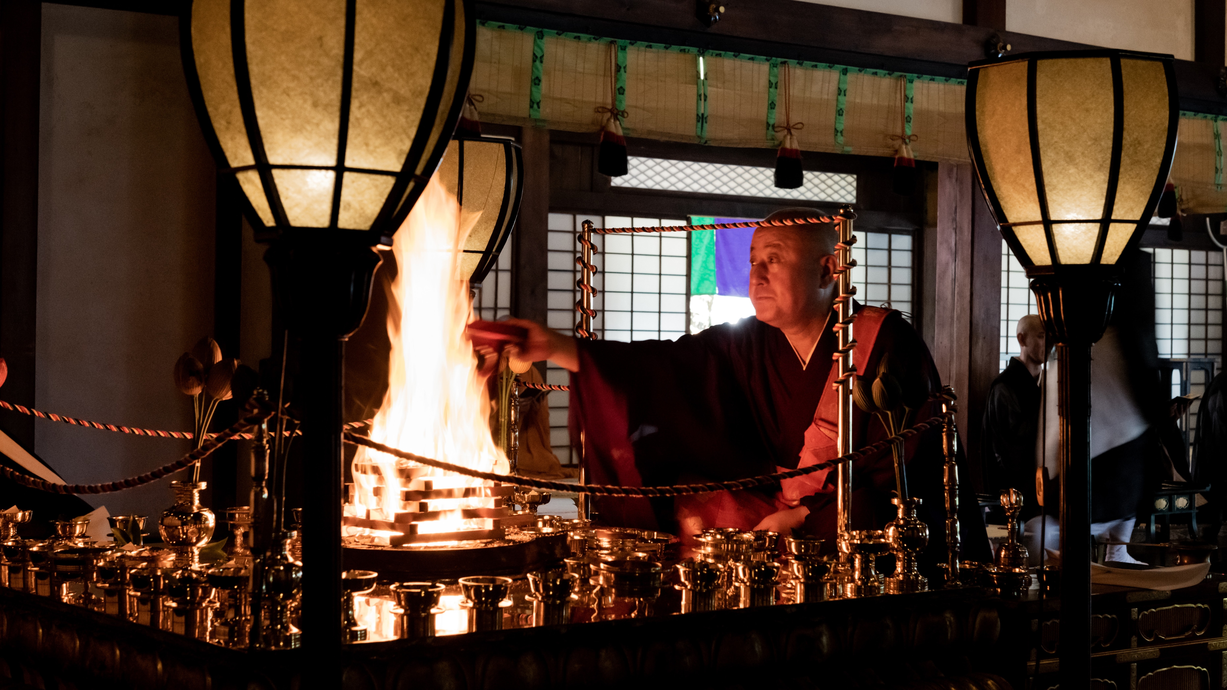 Morning work (Goma prayer, Myoden)