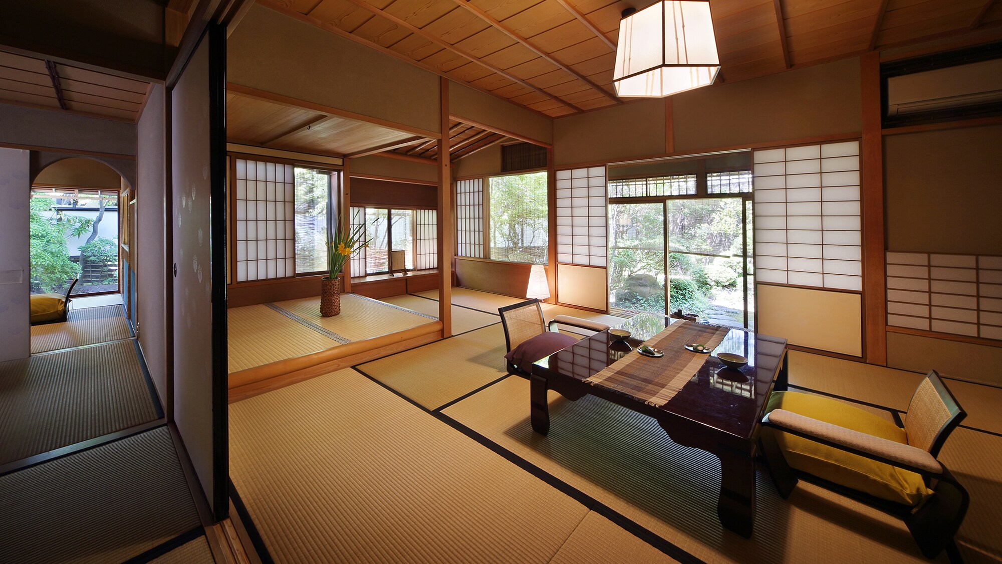[Annex - Rijinkyo] Main room + tea room + veranda <Japanese cypress - indoor hot spring bath>