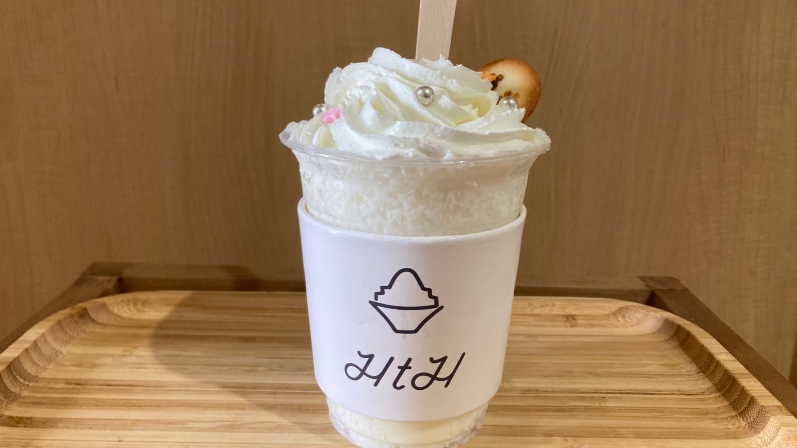 The popular Korean shaved ice bingsu