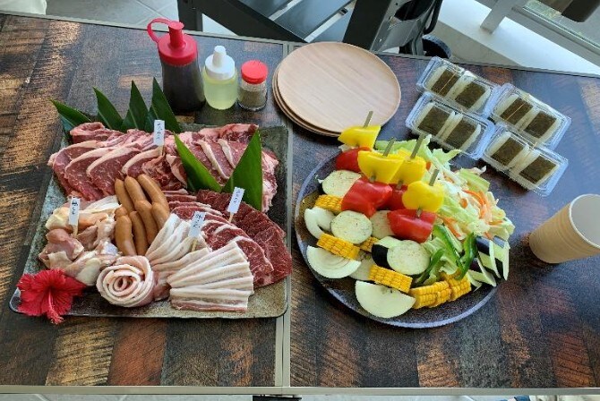 Set makanan BBQ