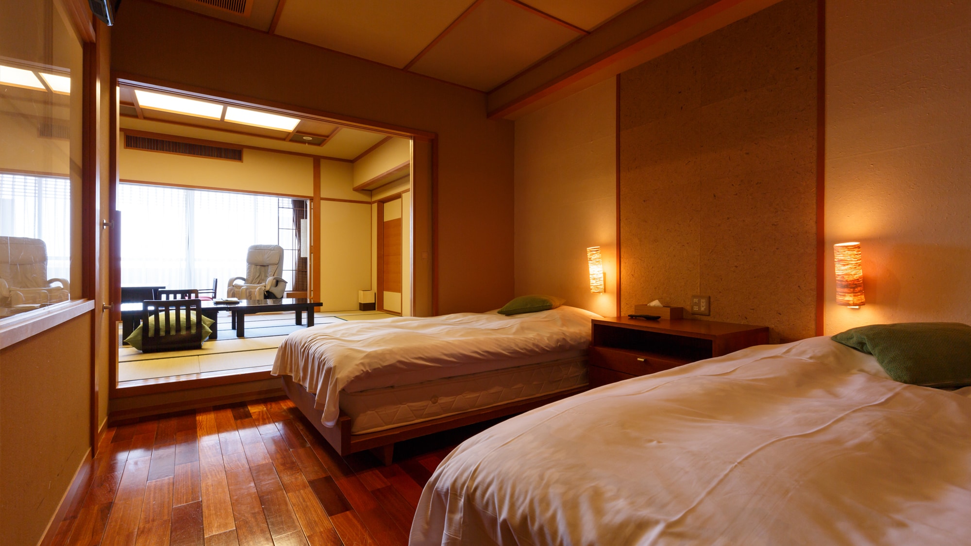 [Kaede no Wing A type] Suite Japanese and Western room (Room 473) with open-air bath * Guest room open-air bath is not a hot spring