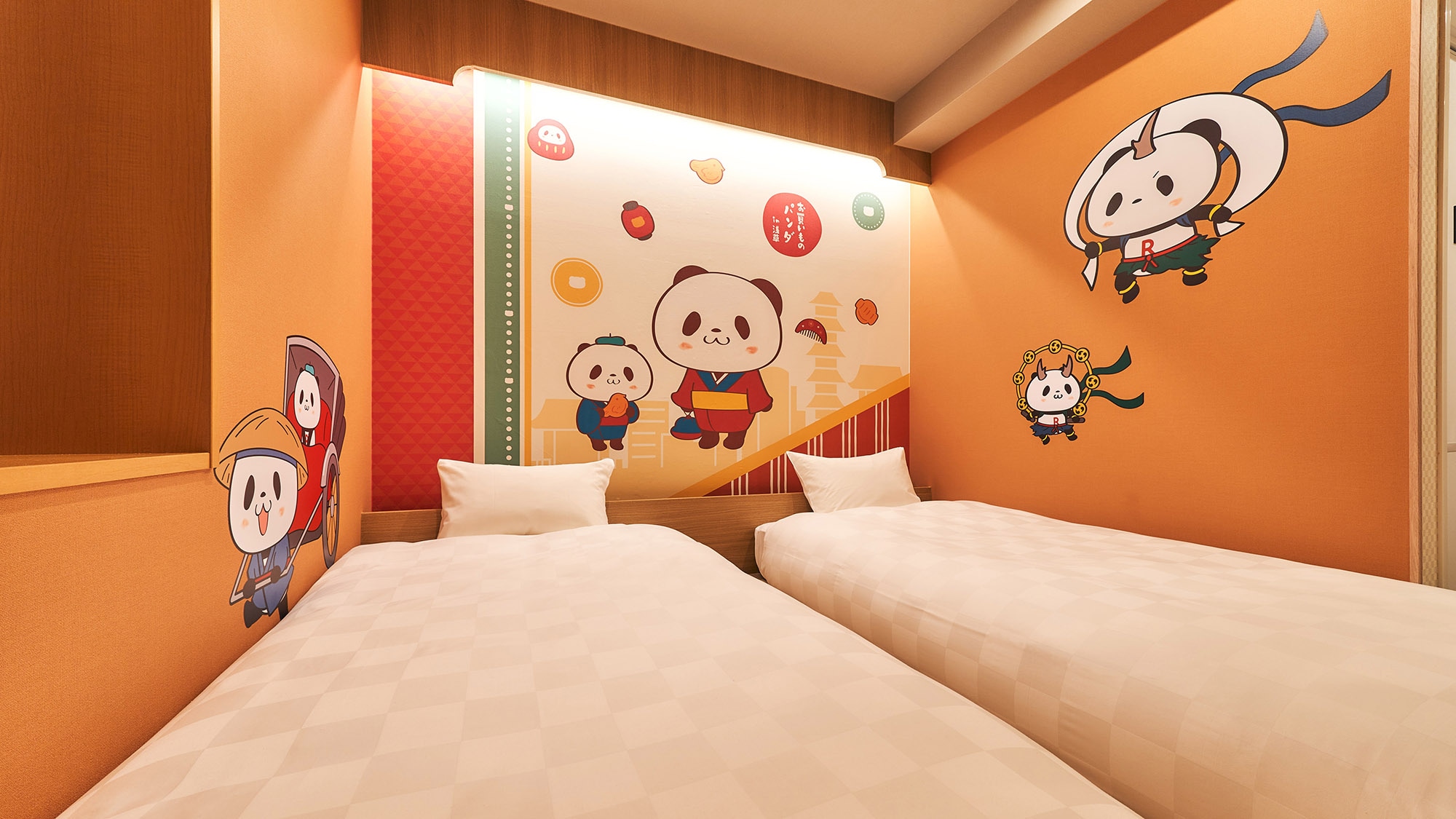 [Shopping Panda Room / Twin B] A slightly larger room of 14 square meters