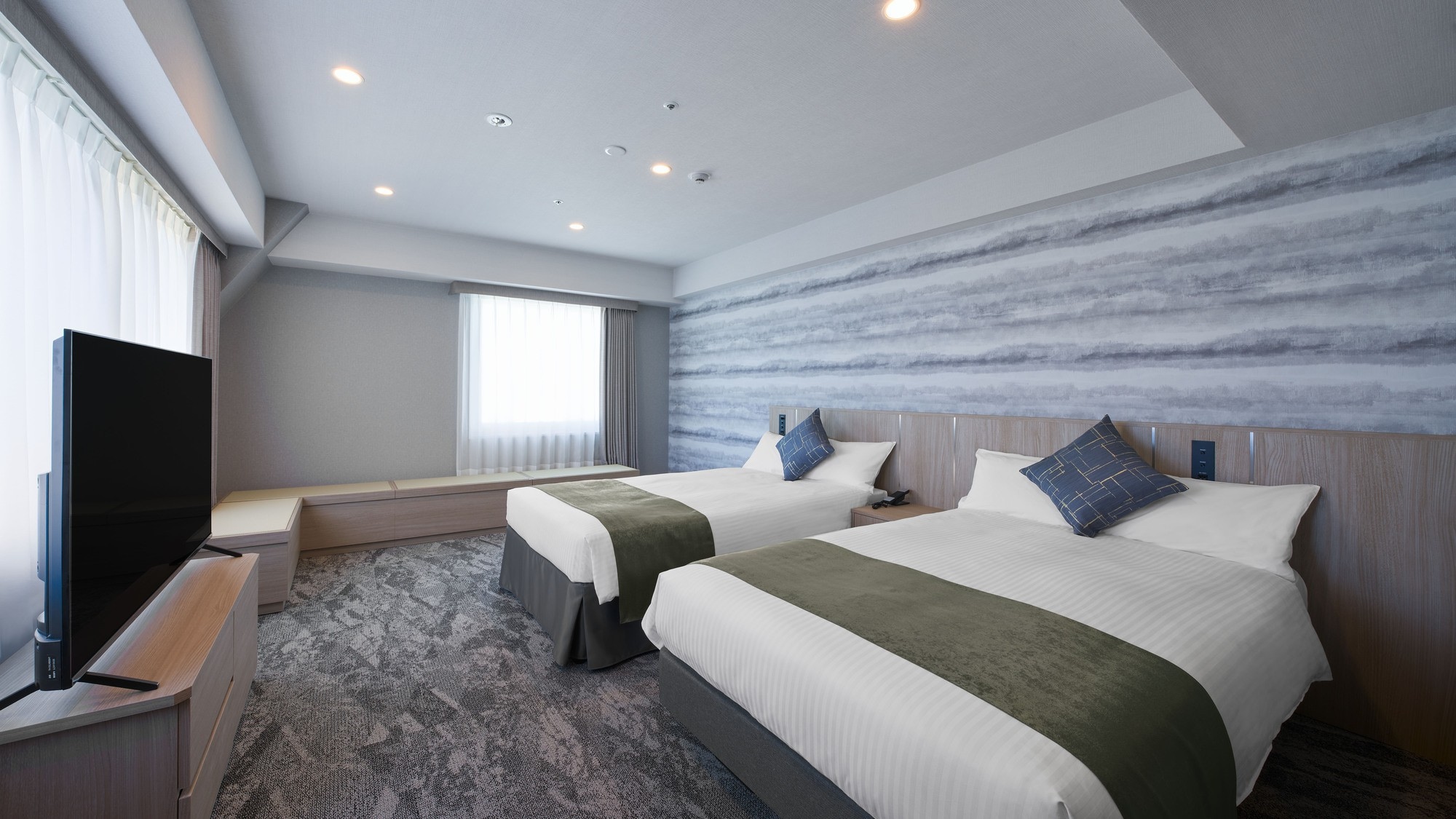 =NEW= Deluxe Twin/45 square meters <Non-smoking room> 4 people/Renovated in 2023