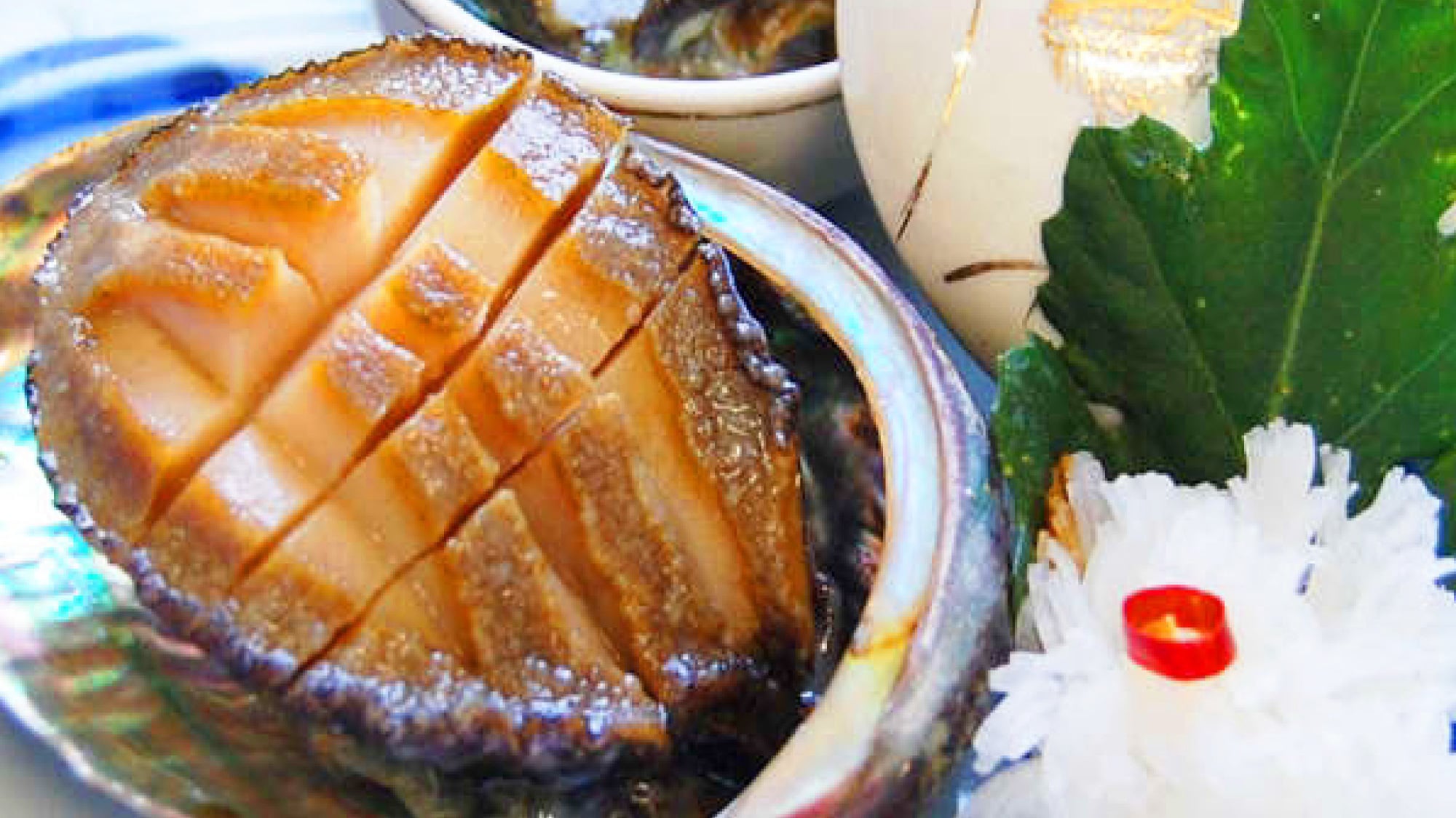 Abalone steak included in Rikuoku Standard