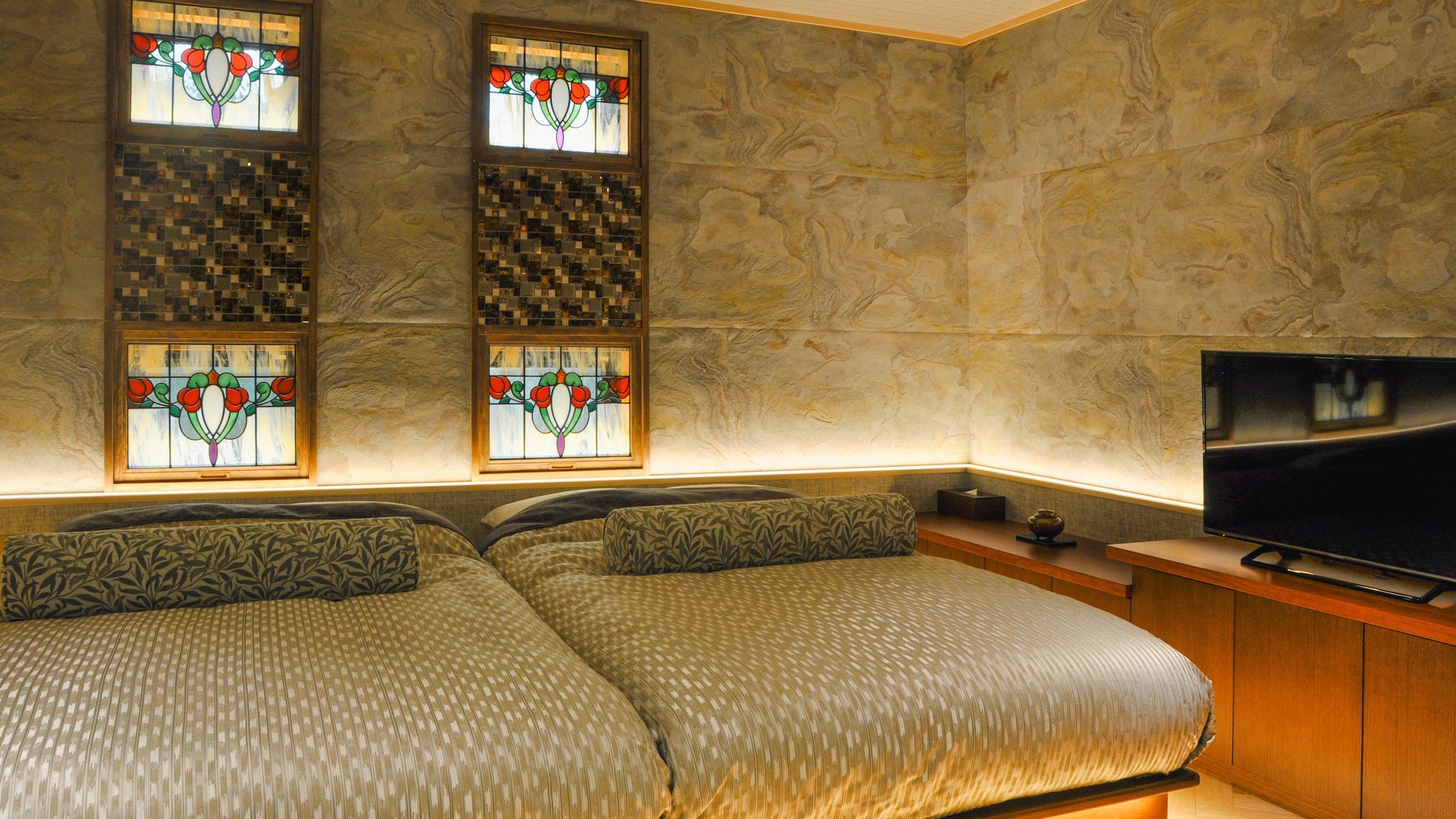 Kamar Bergaya Jepang-Barat di Lantai Atas "Taisho Romance" dengan Kamar Mandi Terbuka (Kamar 801)