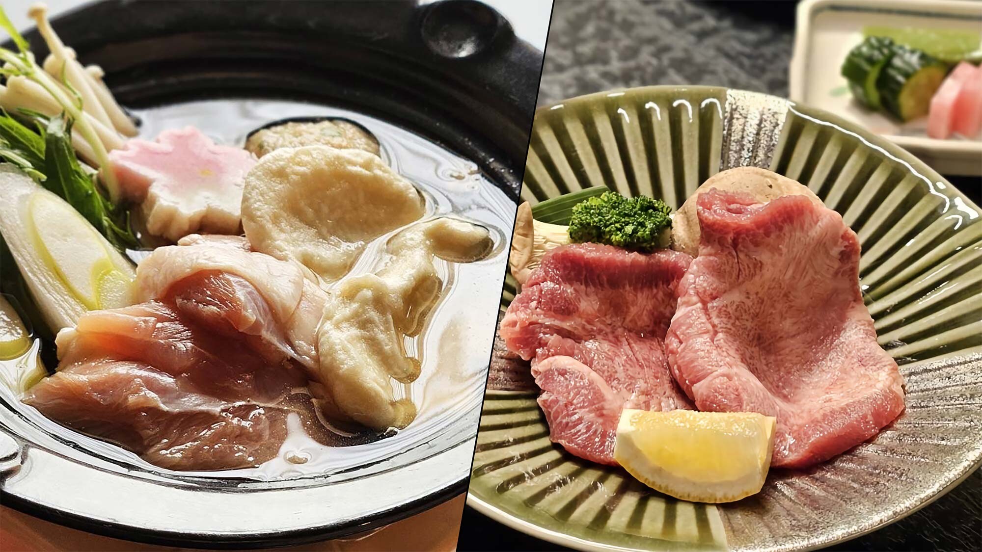 Forest chicken hotpot and beef tongue