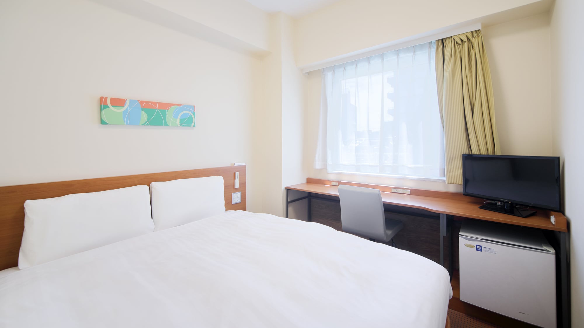 【1ベッド】ダブルルーム◆ベッド幅155ｃｍ×1台◆広さ14平米