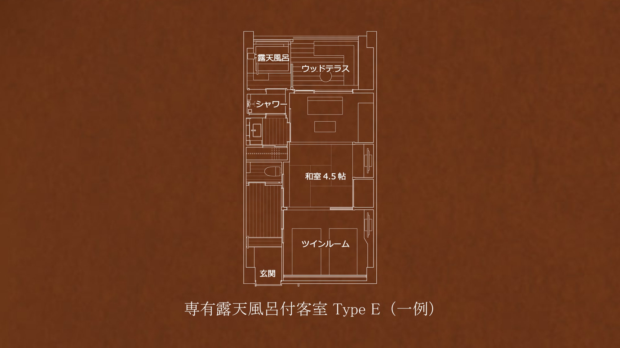 附设露天浴池的日西式客房E型