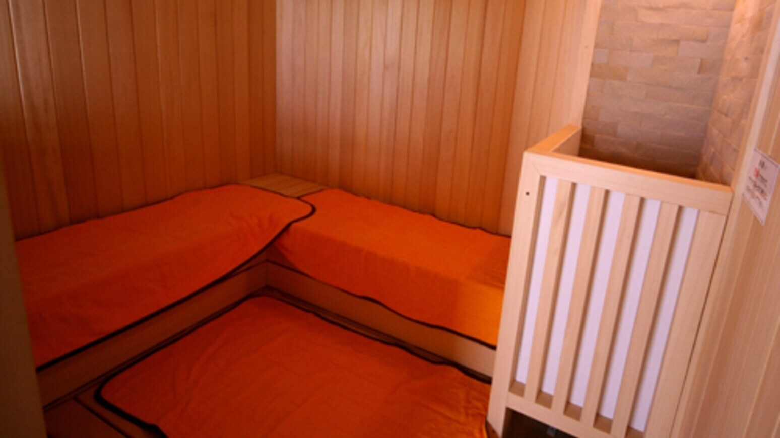 Large communal bath sauna