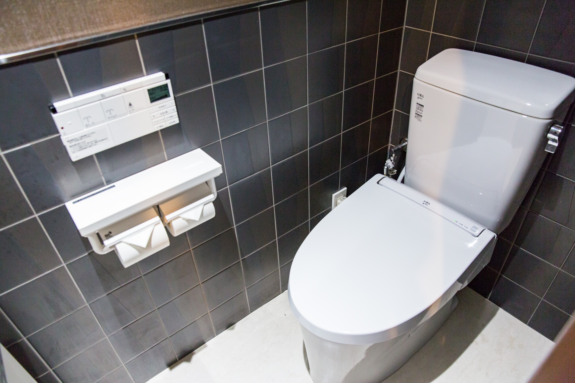 Toilet with washlet