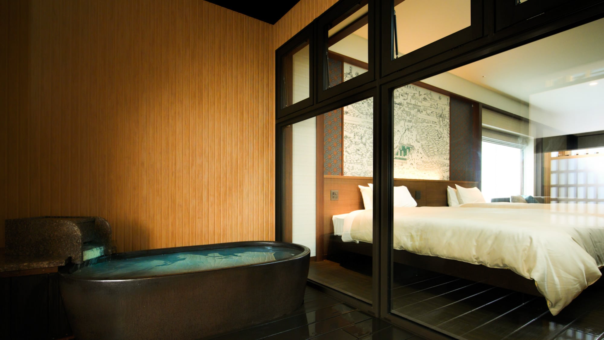 Deluxe twin dengan bathtub terbuka (dengan dapur kecil) / 66㎡ 2