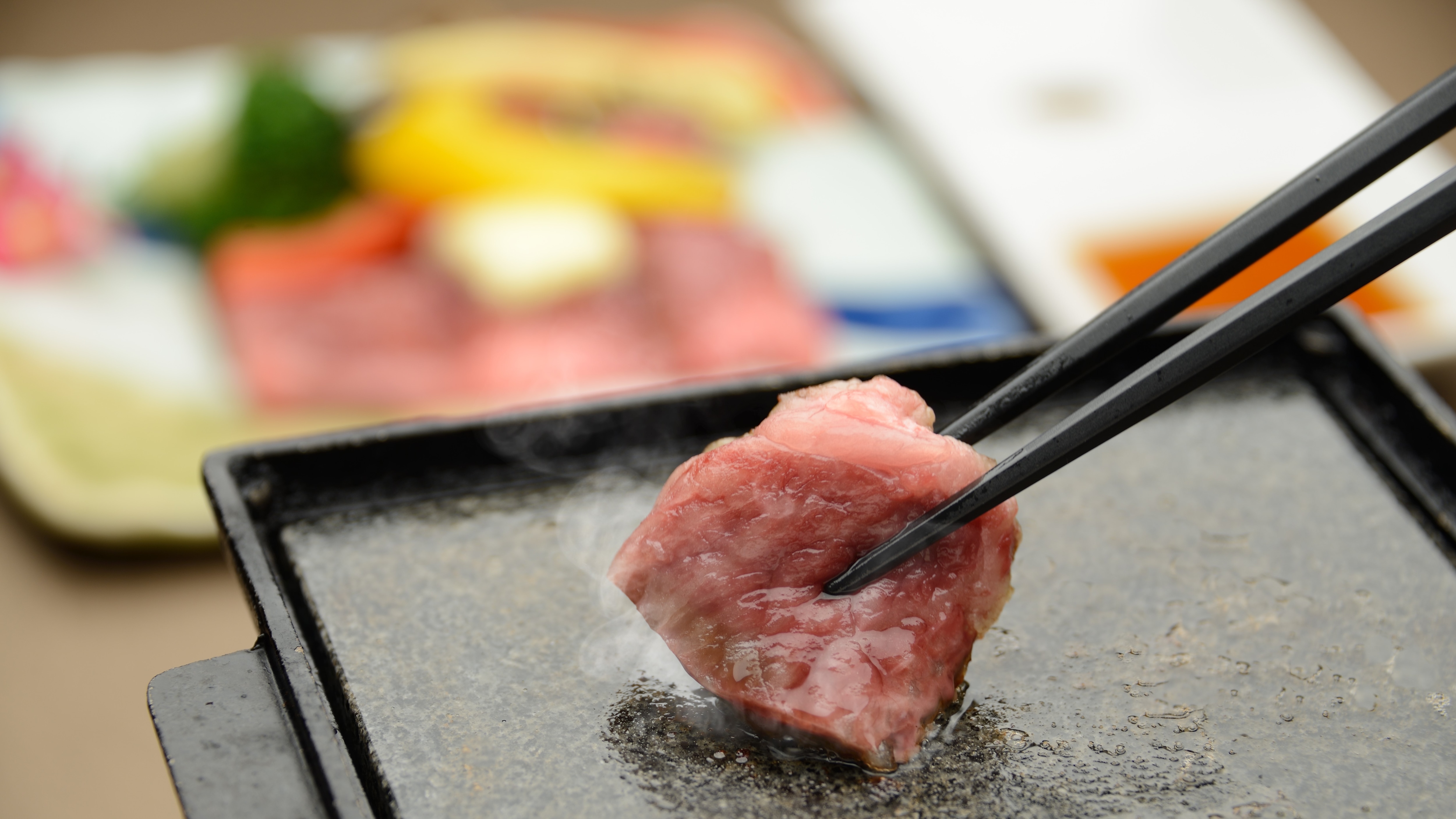 Stone-grilled steak