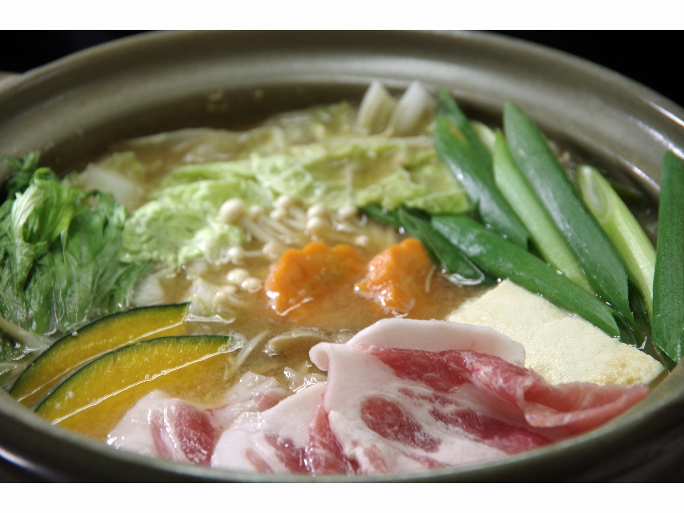 ★ Healthy pork miso hot pot