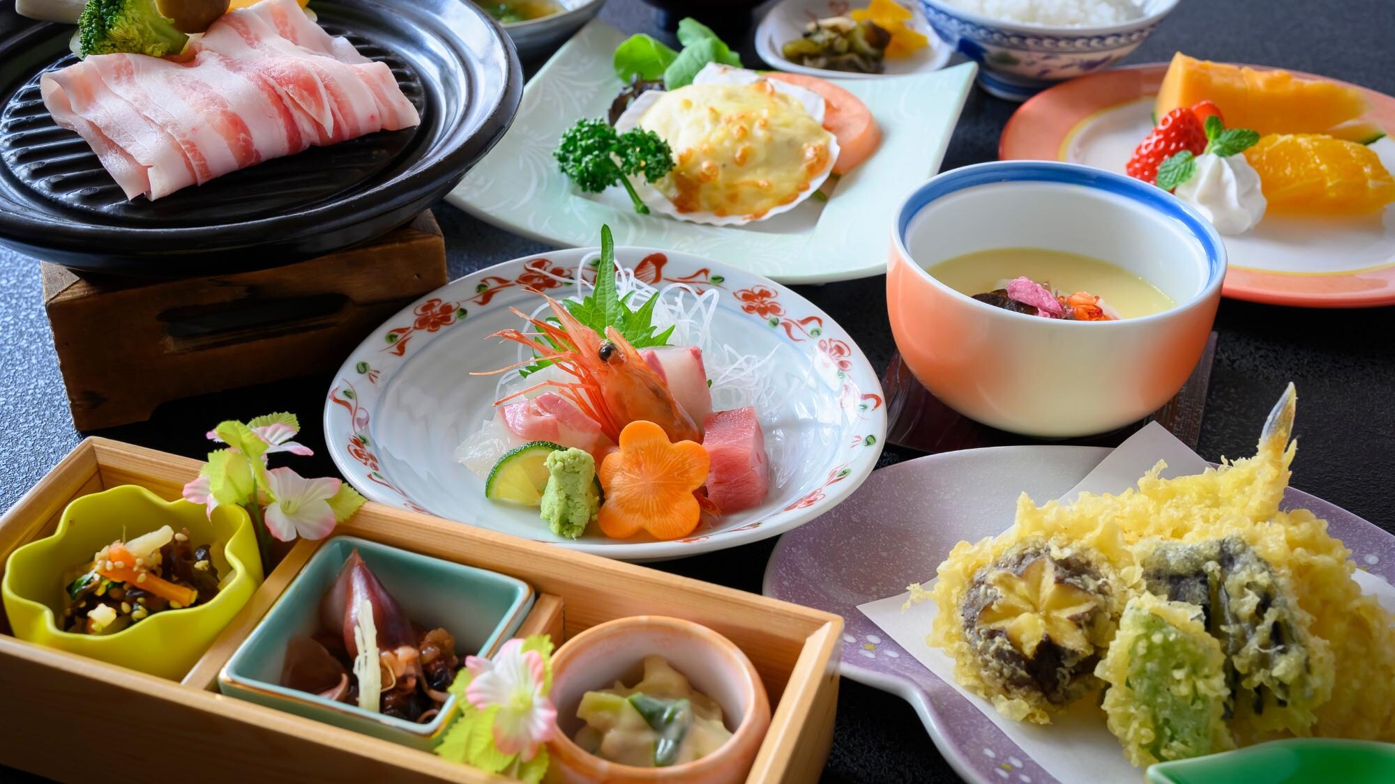 Delicious food from Fukui Prefecture - Full of spring flavors! Seasonal Kaiseki with modest portions <MIDORI>