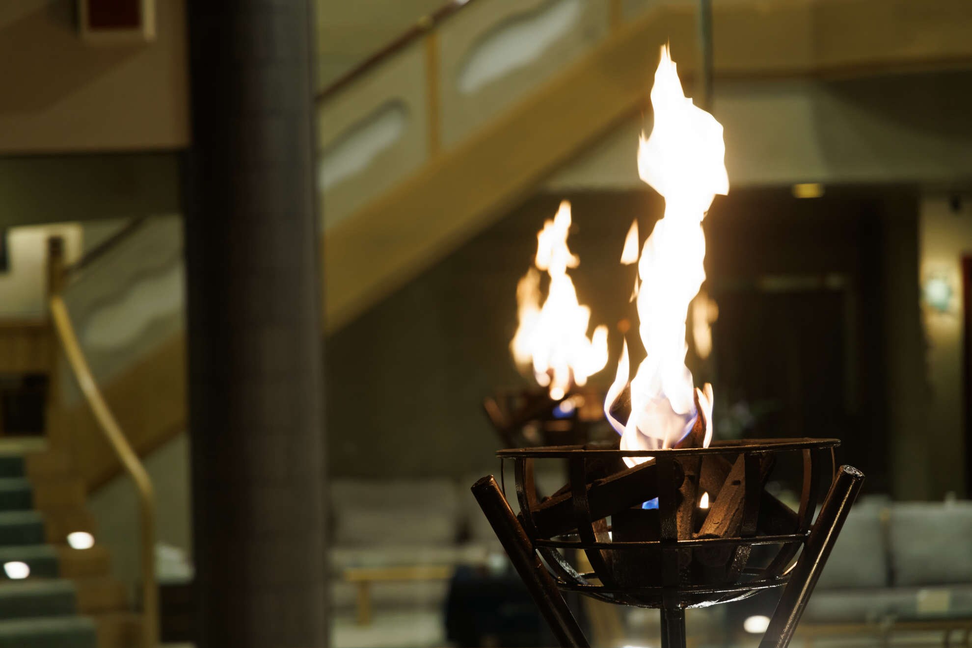 courtyard bonfire