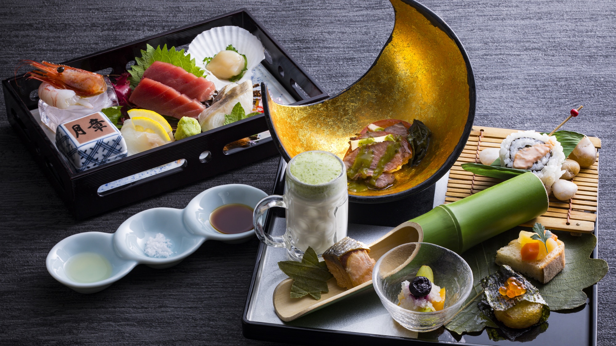 【2025夏日银月】以当地为主题的7道开胃菜拼盘和5道夏季刺身拼盘