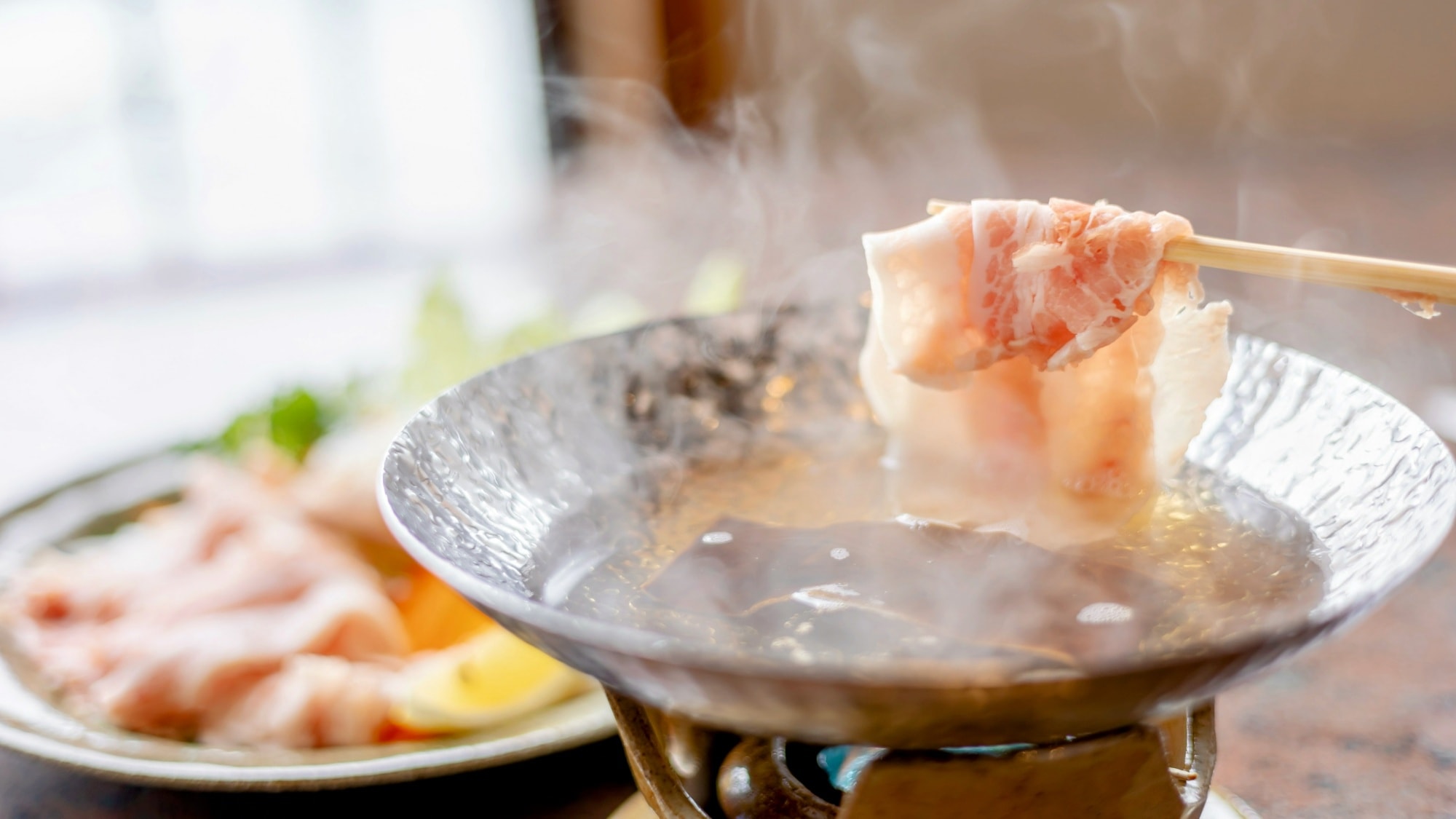 【晚餐示例】用涮锅来品尝屡获殊荣的“金星佐贺猪肉”的美味！